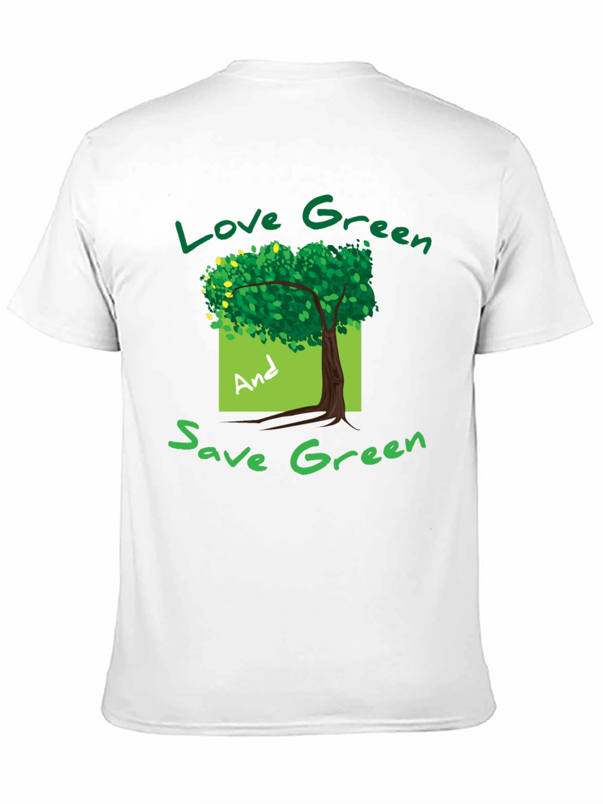 Eco-Friendly Green Tree Graphic T-Shirt