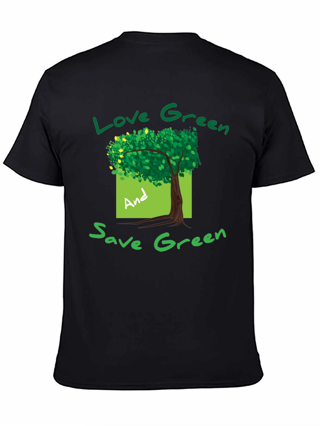 Eco-Friendly Green Tree Graphic T-Shirt