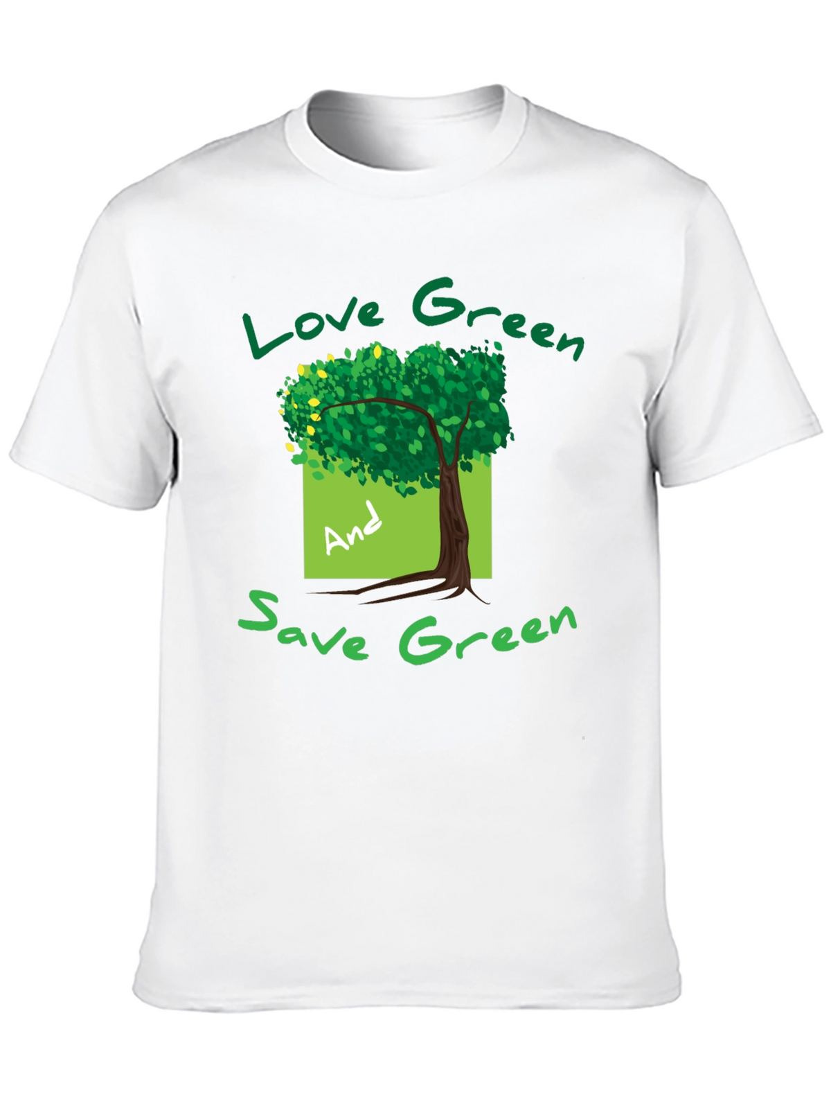 Eco-Friendly Green Tree Graphic T-Shirt