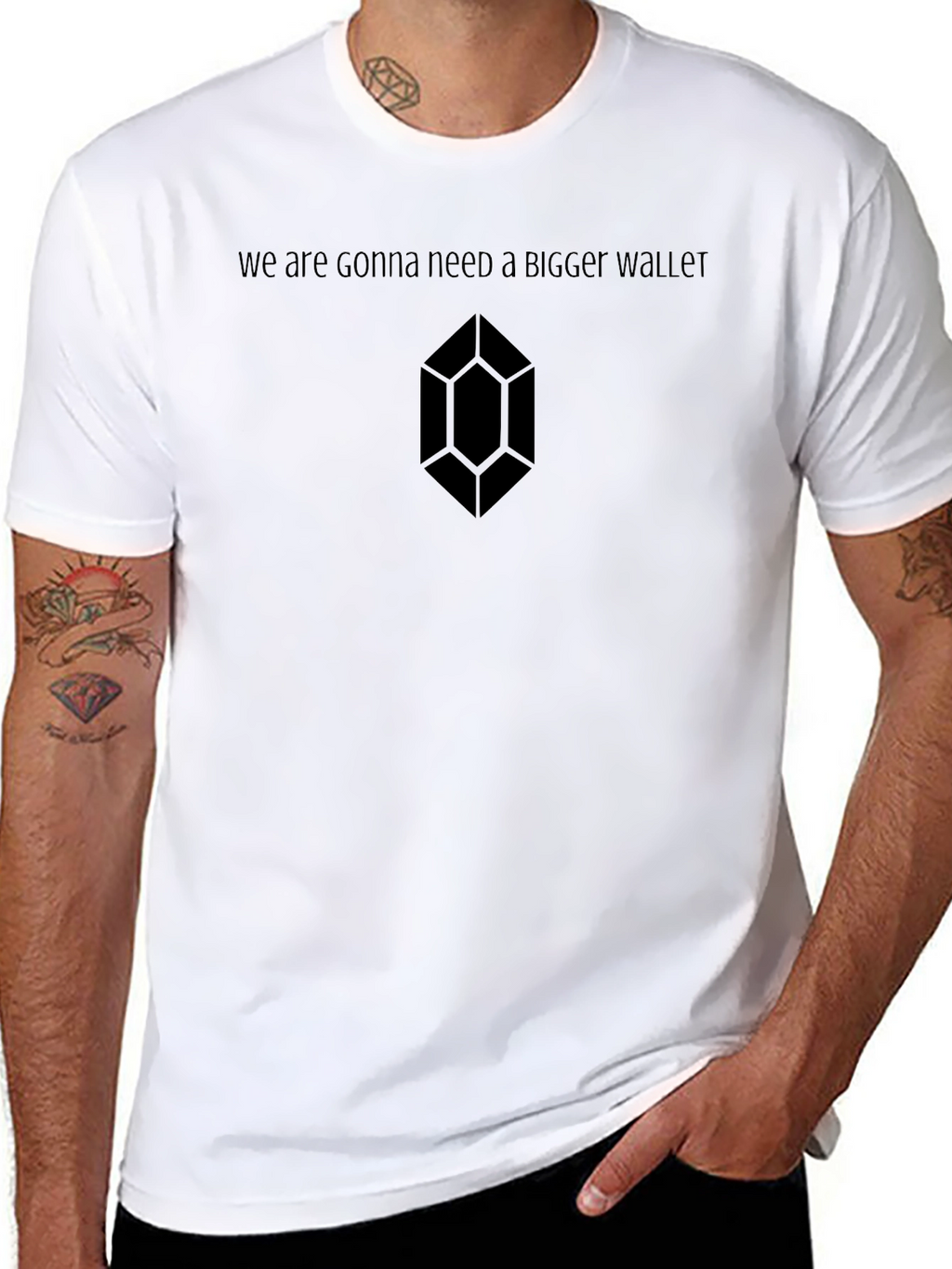 Gonna Need A Bigger Wallet Black Tee