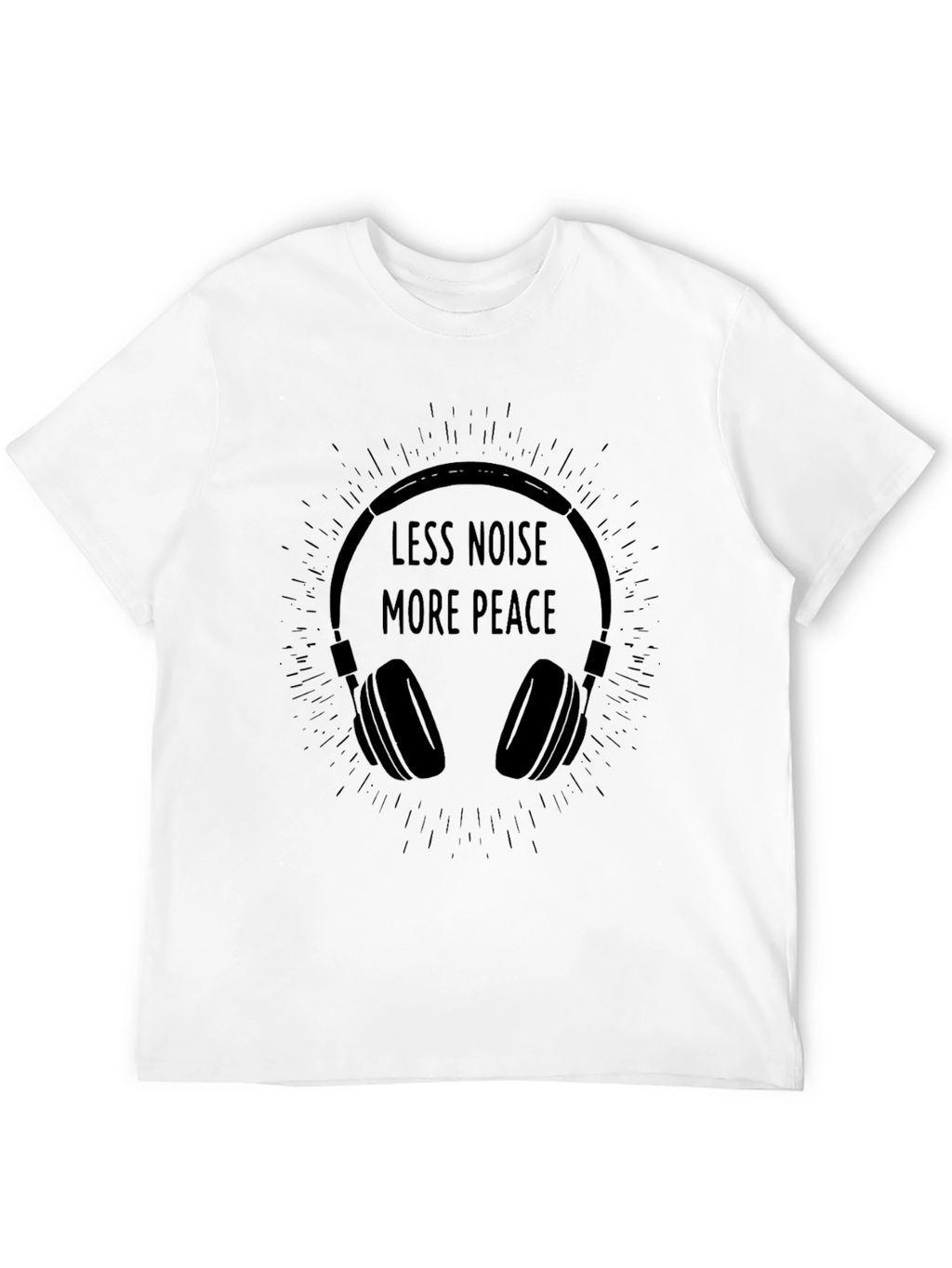 Less Noise More Peace Graphic T-Shirt