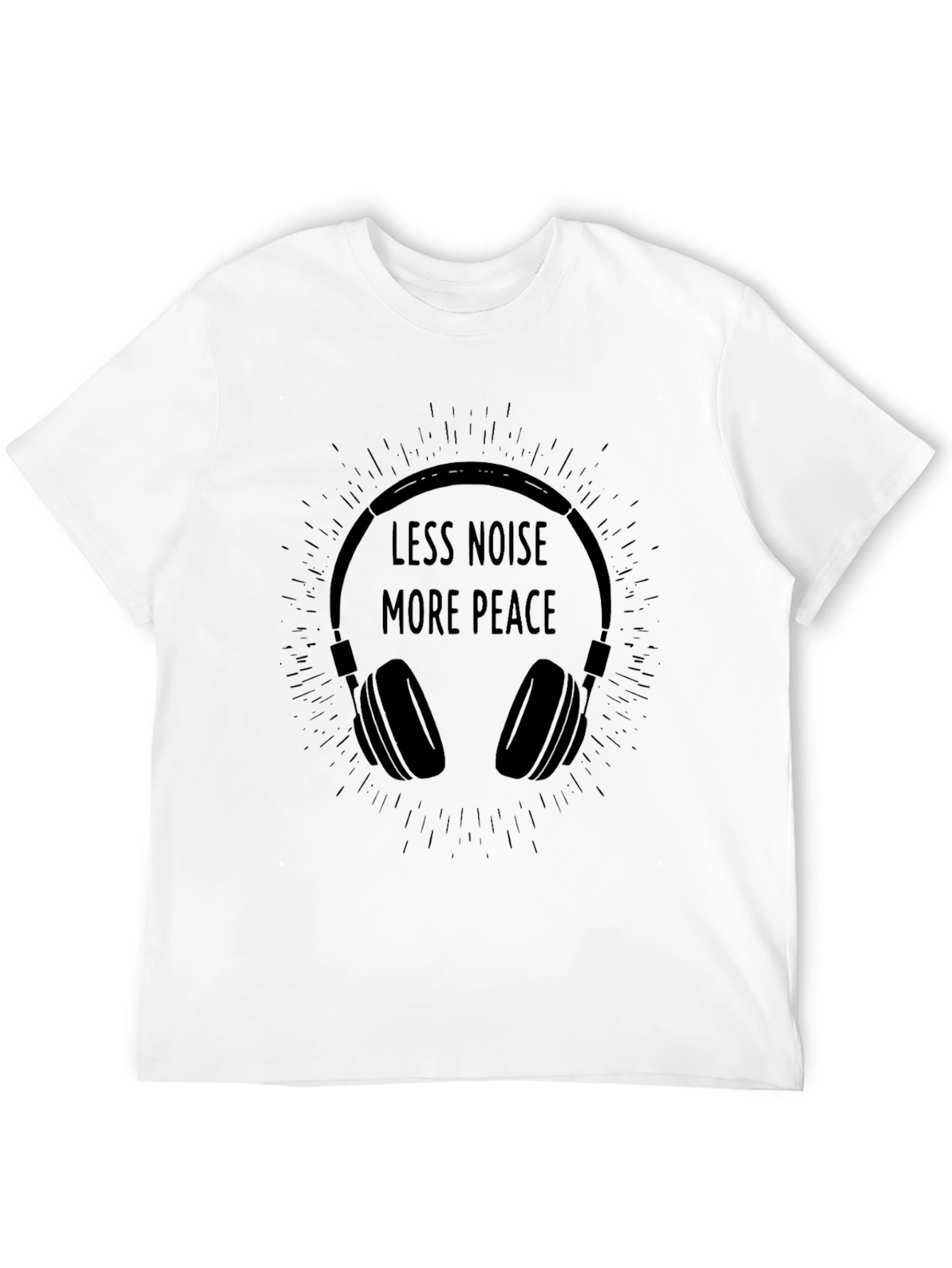Less Noise More Peace Graphic T-Shirt