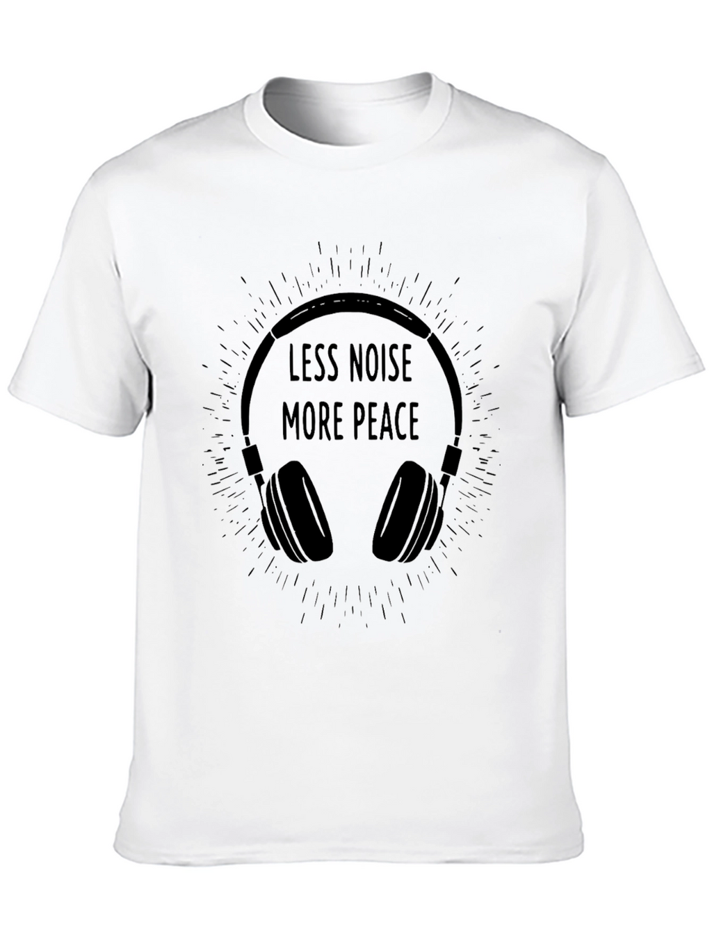 Less Noise More Peace Graphic T-Shirt
