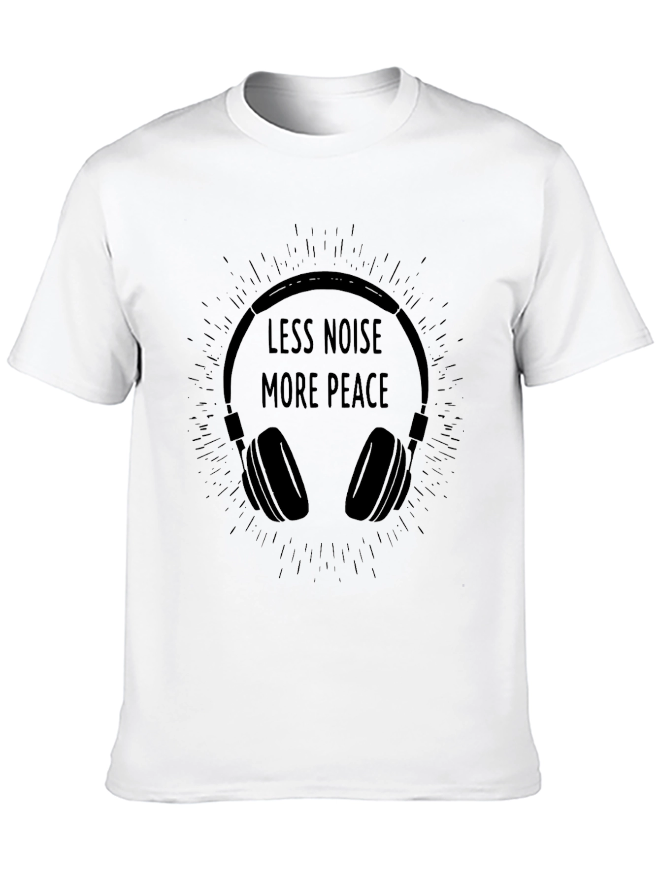 Less Noise More Peace Graphic T-Shirt