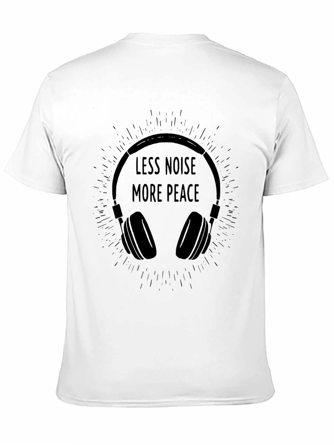 Less Noise More Peace Graphic T-Shirt