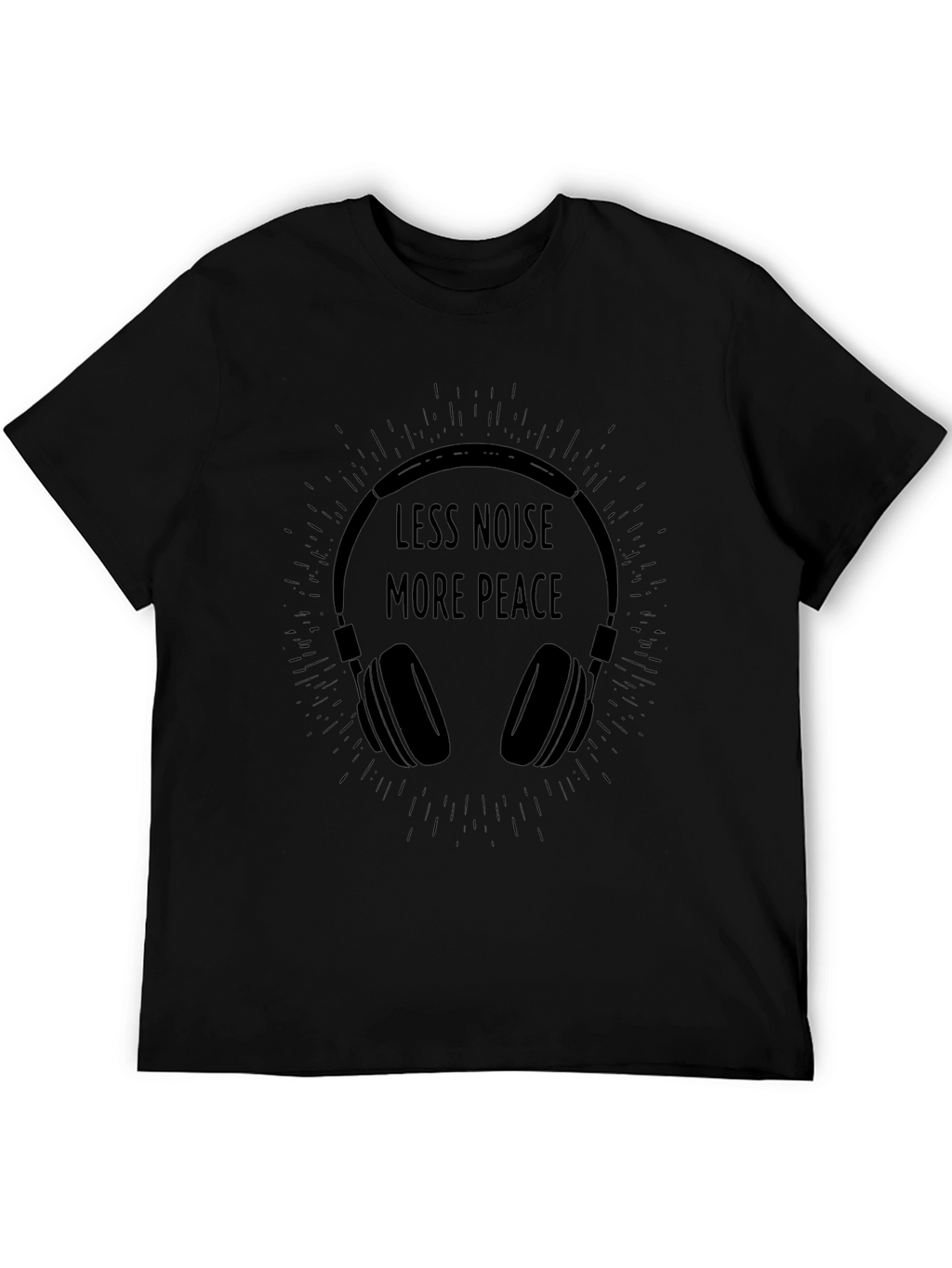 Less Noise More Peace Graphic T-Shirt