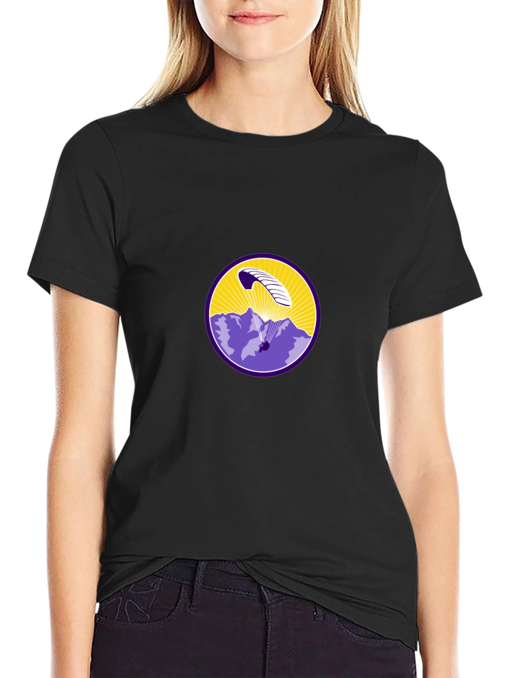 Paragliding Mountain Scene T-Shirt