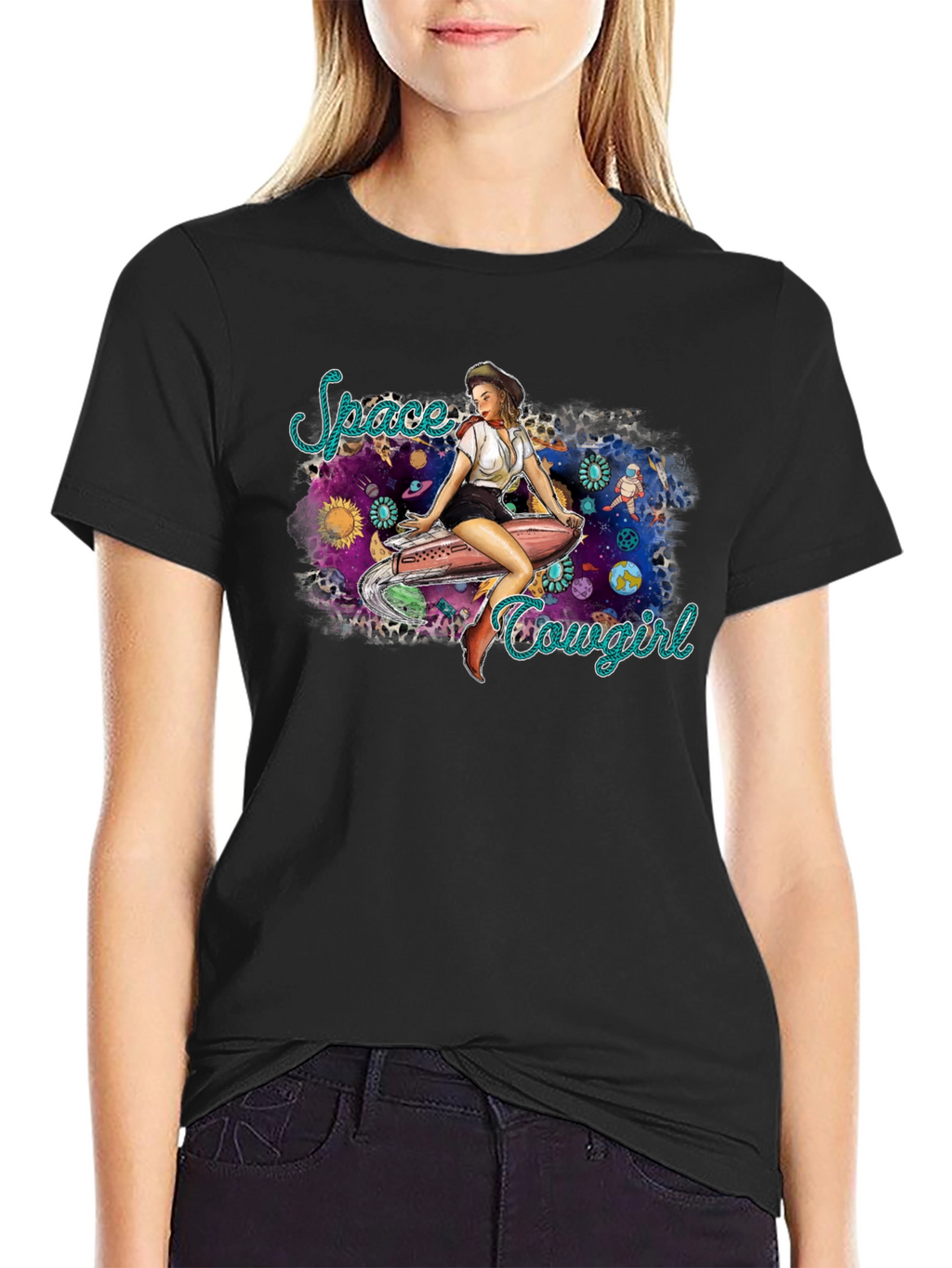 Space Cowgirl Graphic T-Shirt