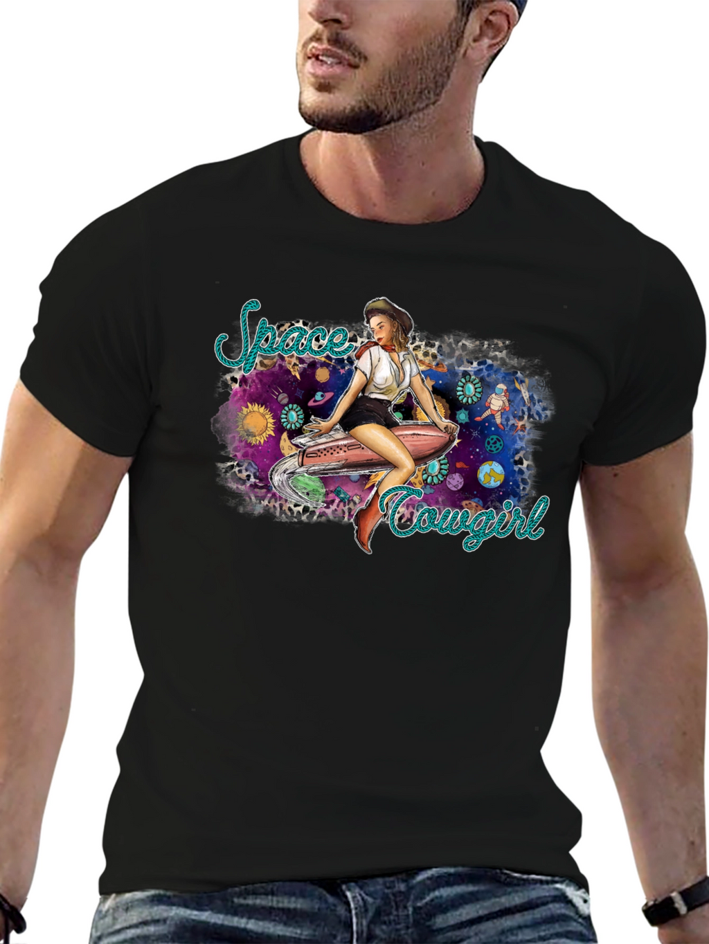 Space Cowgirl Graphic T-Shirt