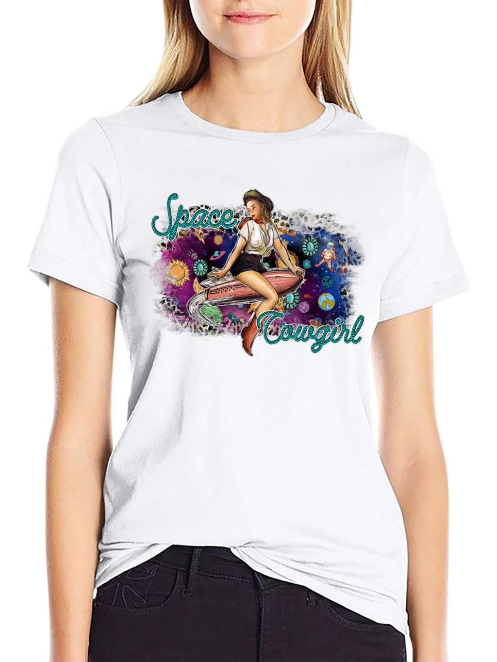 Space Cowgirl Graphic T-Shirt