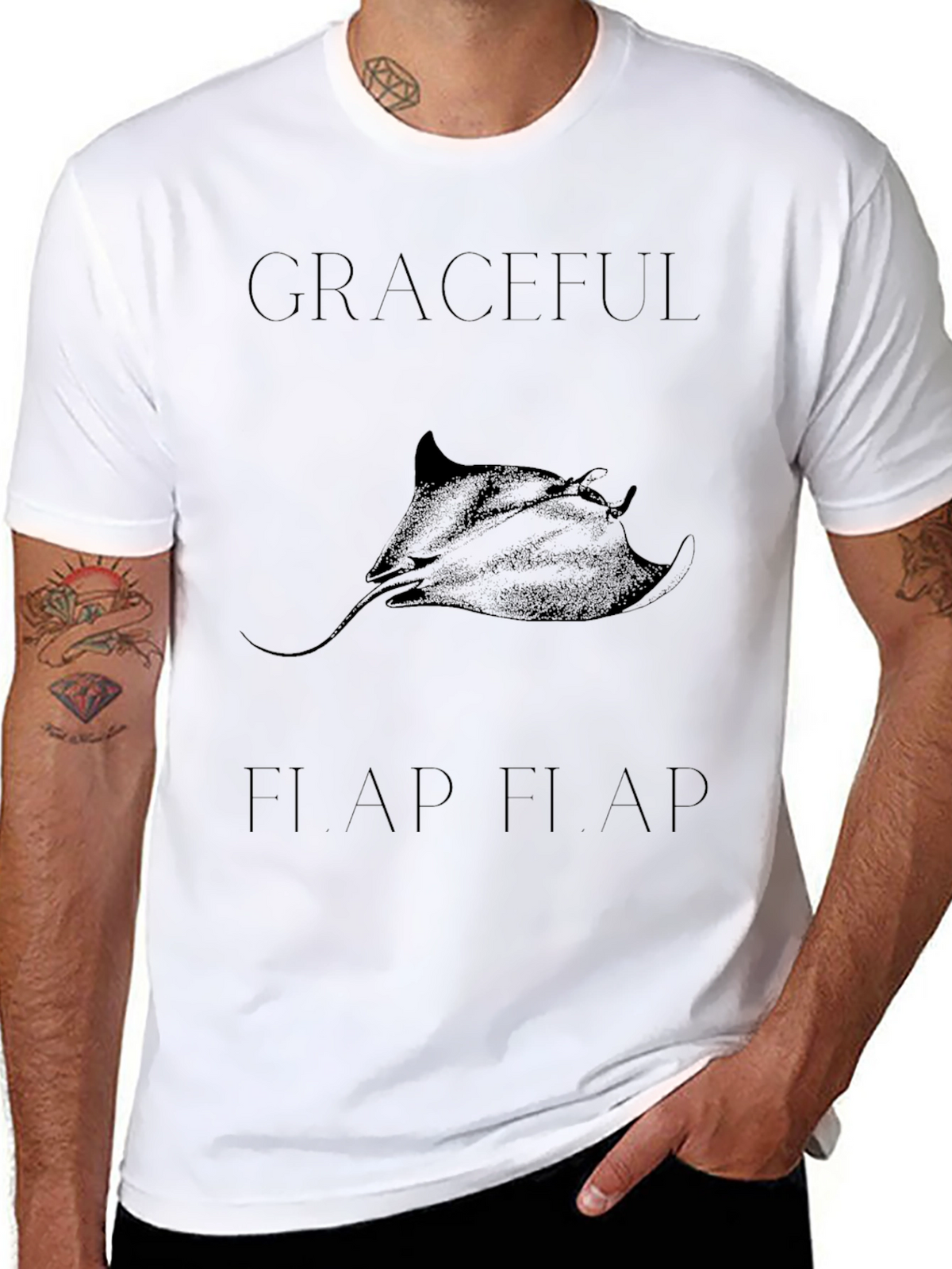 Graceful Flap Flap Graphic T-Shirt