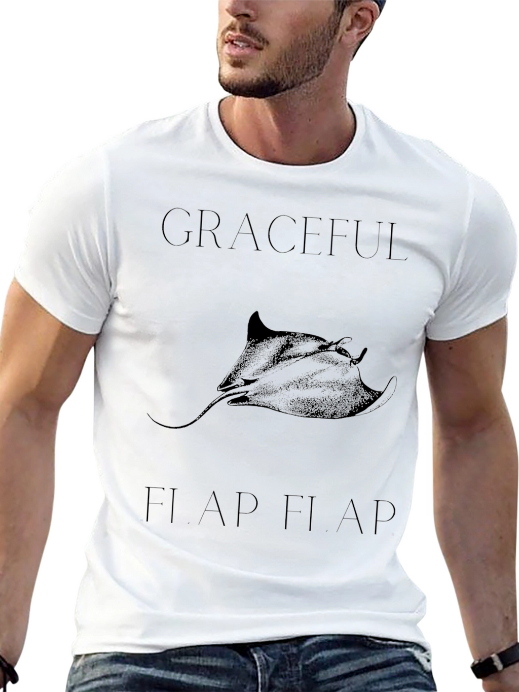 Graceful Flap Flap Graphic T-Shirt