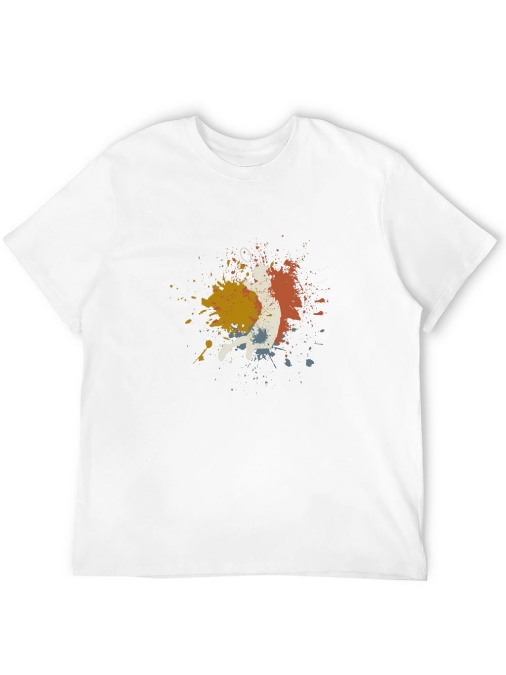 Badminton Player Graphic Tee - Black Cotton Blend T-Shirt