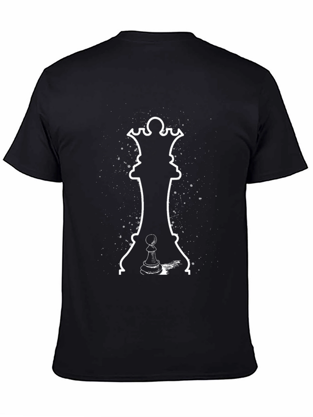 Chess Queen & Pawn Graphic T-Shirt