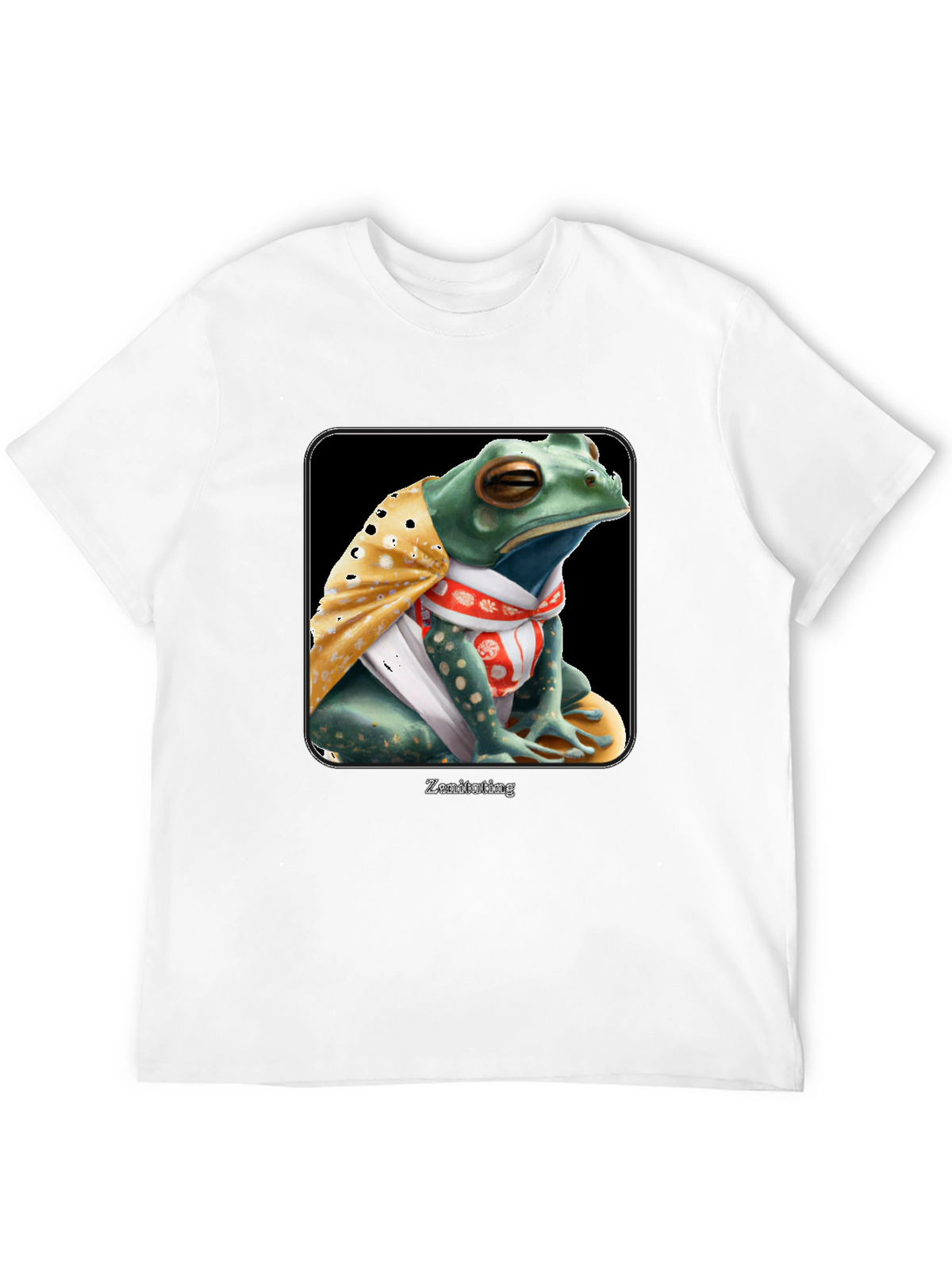 Zen Frog Graphic Tee - Meditating Reptile T-Shirt