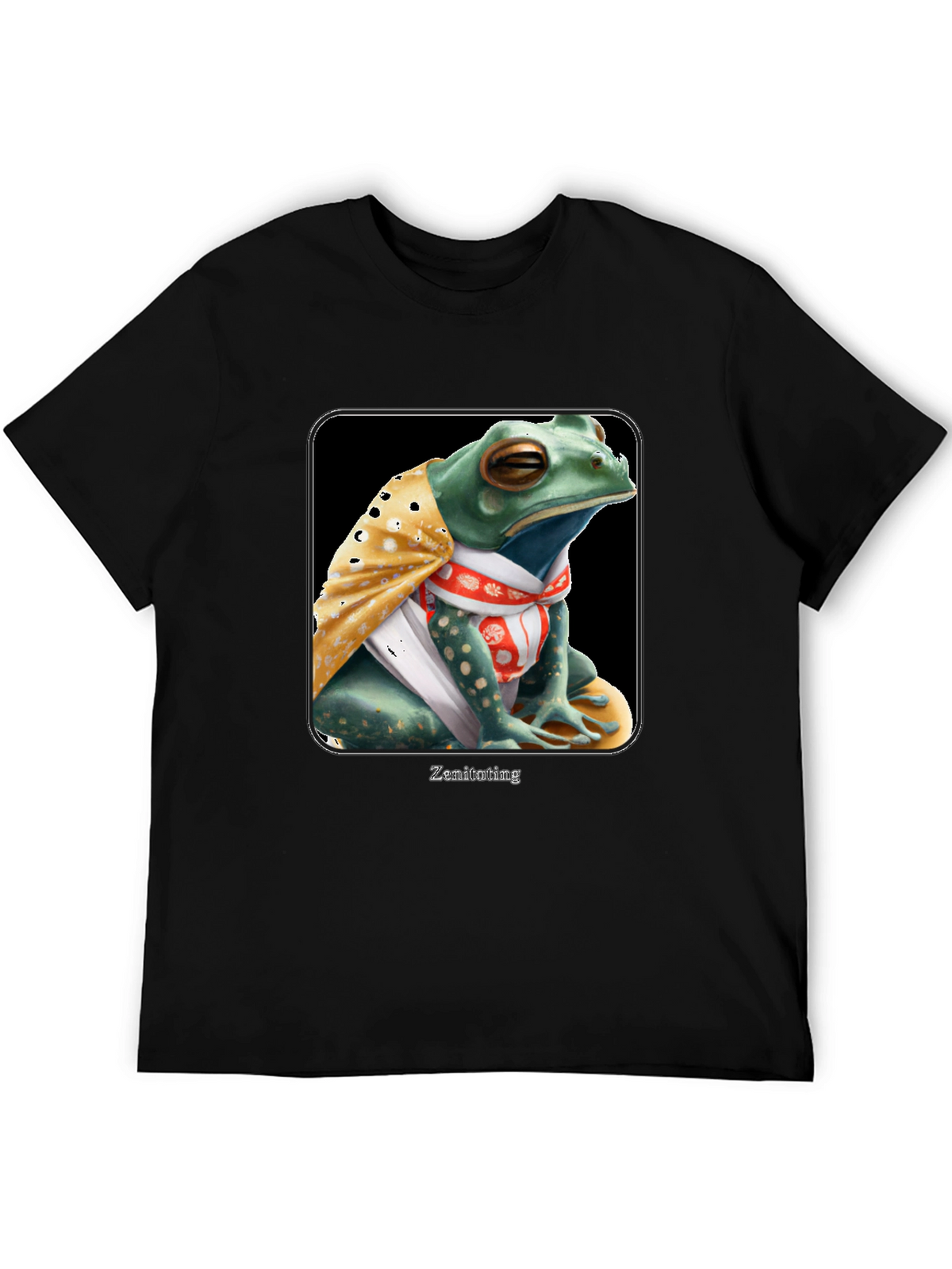 Zen Frog Graphic Tee - Meditating Reptile T-Shirt