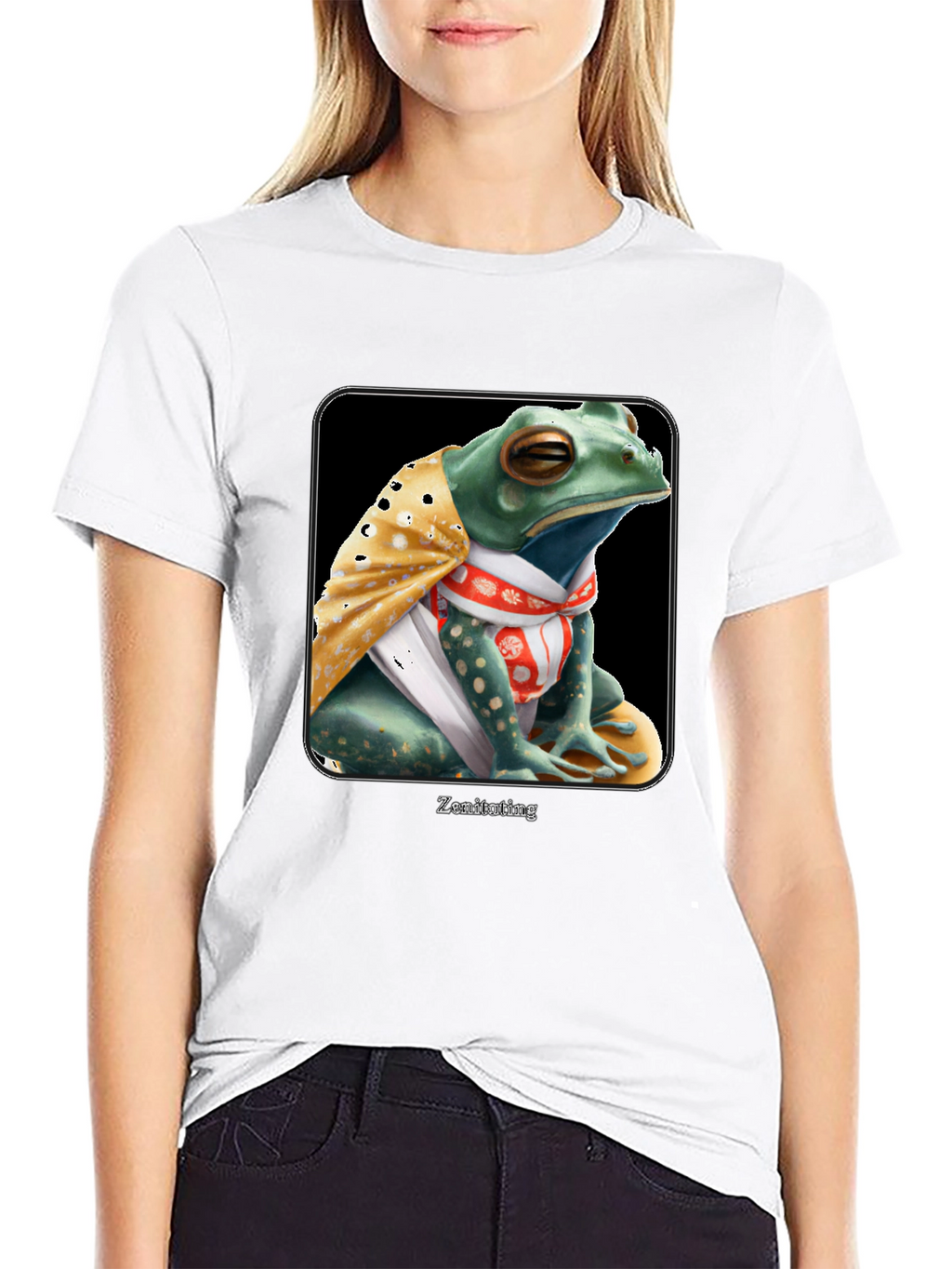 Zen Frog Graphic Tee - Meditating Reptile T-Shirt