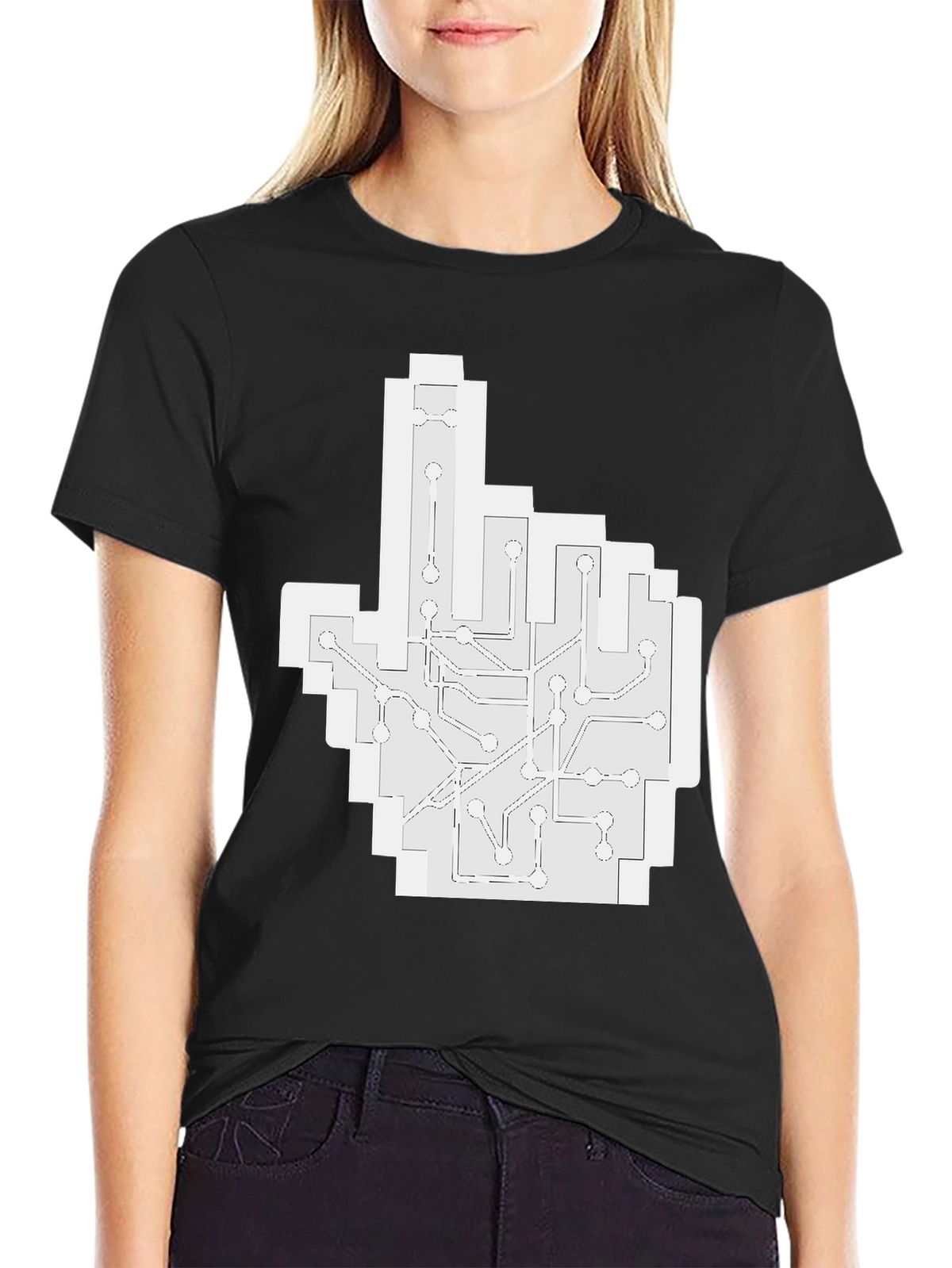 Circuit Hand T-Shirt - Tech Style Tee