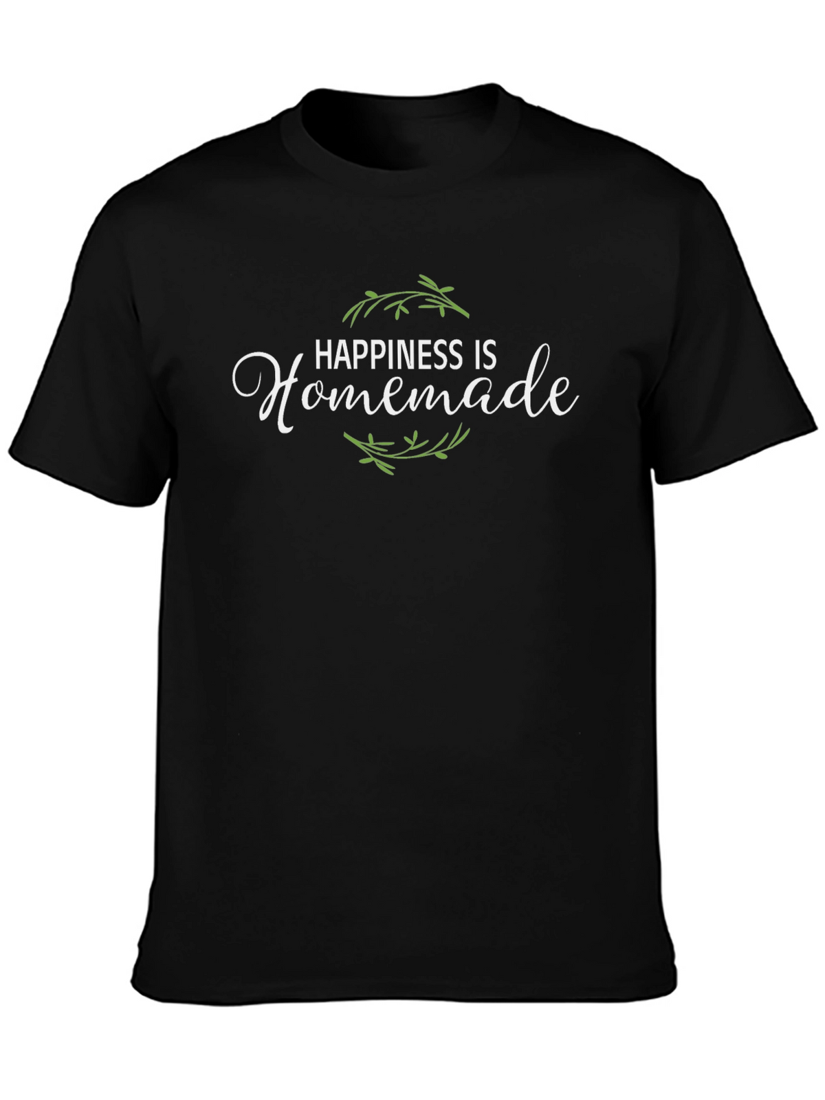 Happiness is Homemade Graphic Tee - Black