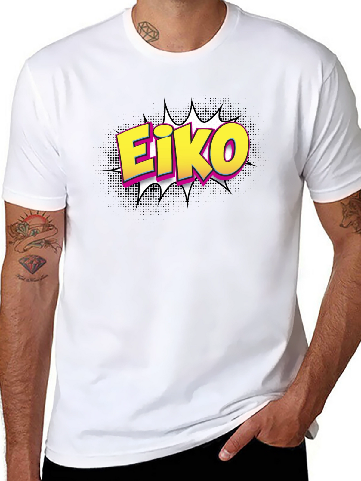 Eiko Comic Style Graphic T-Shirt