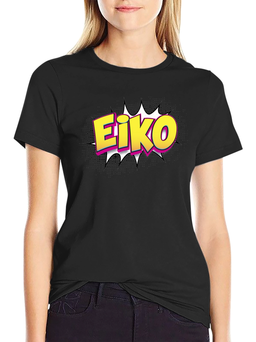 Eiko Comic Style Graphic T-Shirt