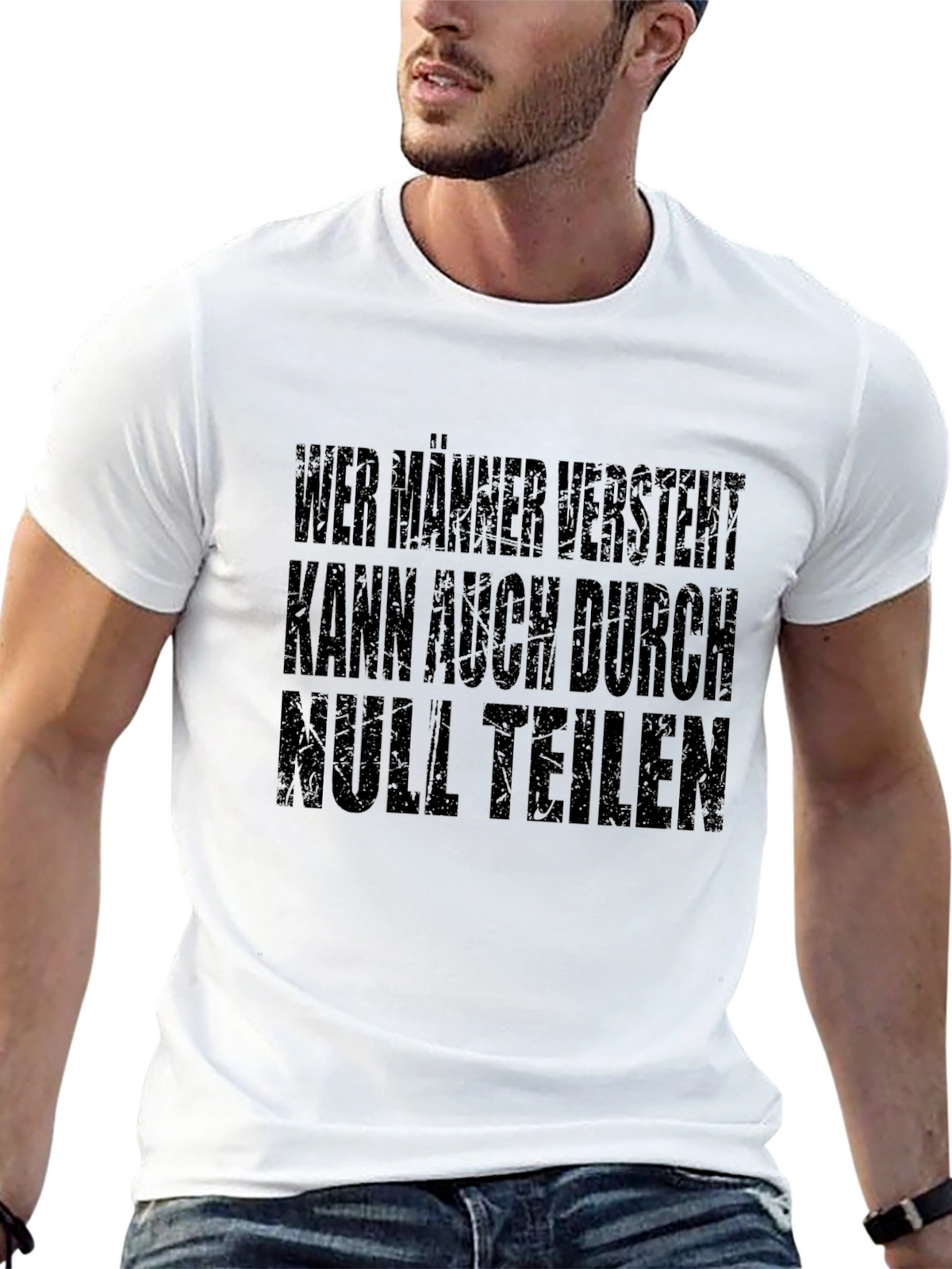 Humorous German Slogan T-Shirt - Mens Black Tee
