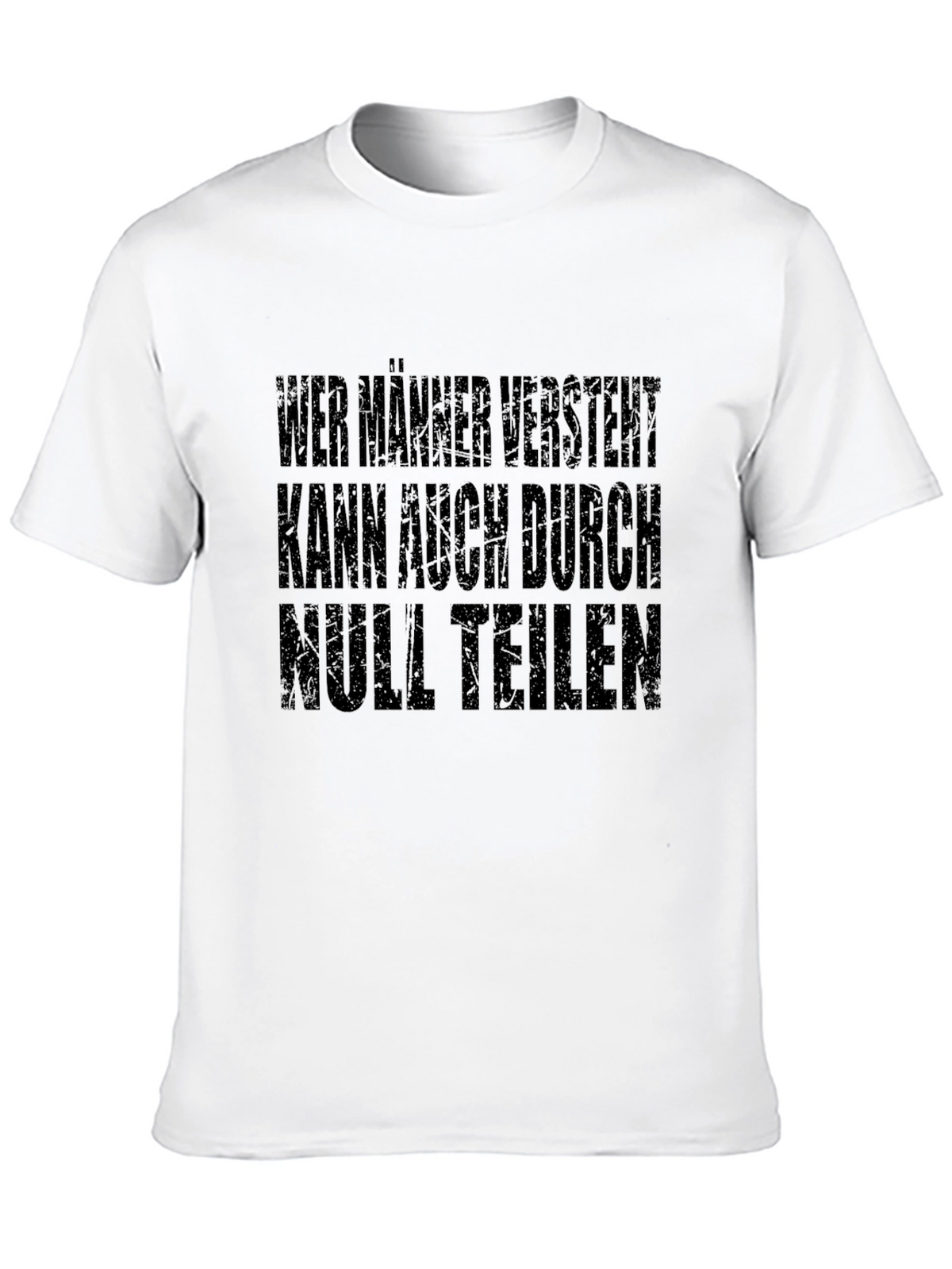 Humorous German Slogan T-Shirt - Mens Black Tee