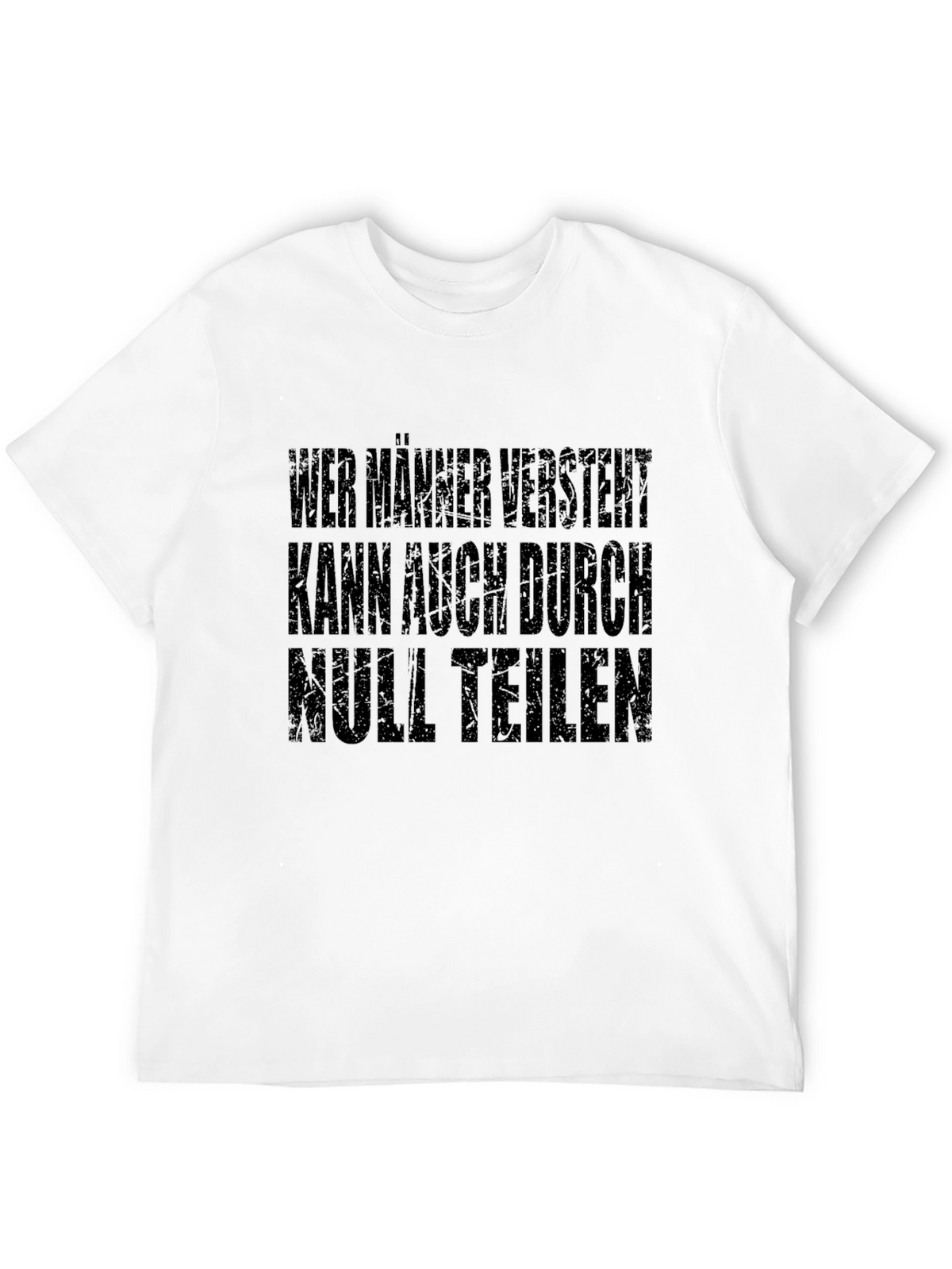 Humorous German Slogan T-Shirt - Mens Black Tee