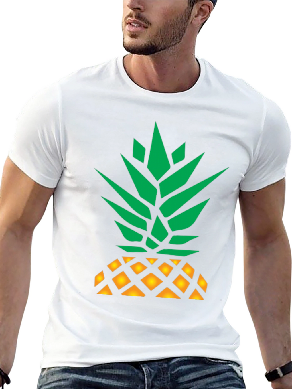 Pineapple Graphic T-Shirt - Funky Fruit Design