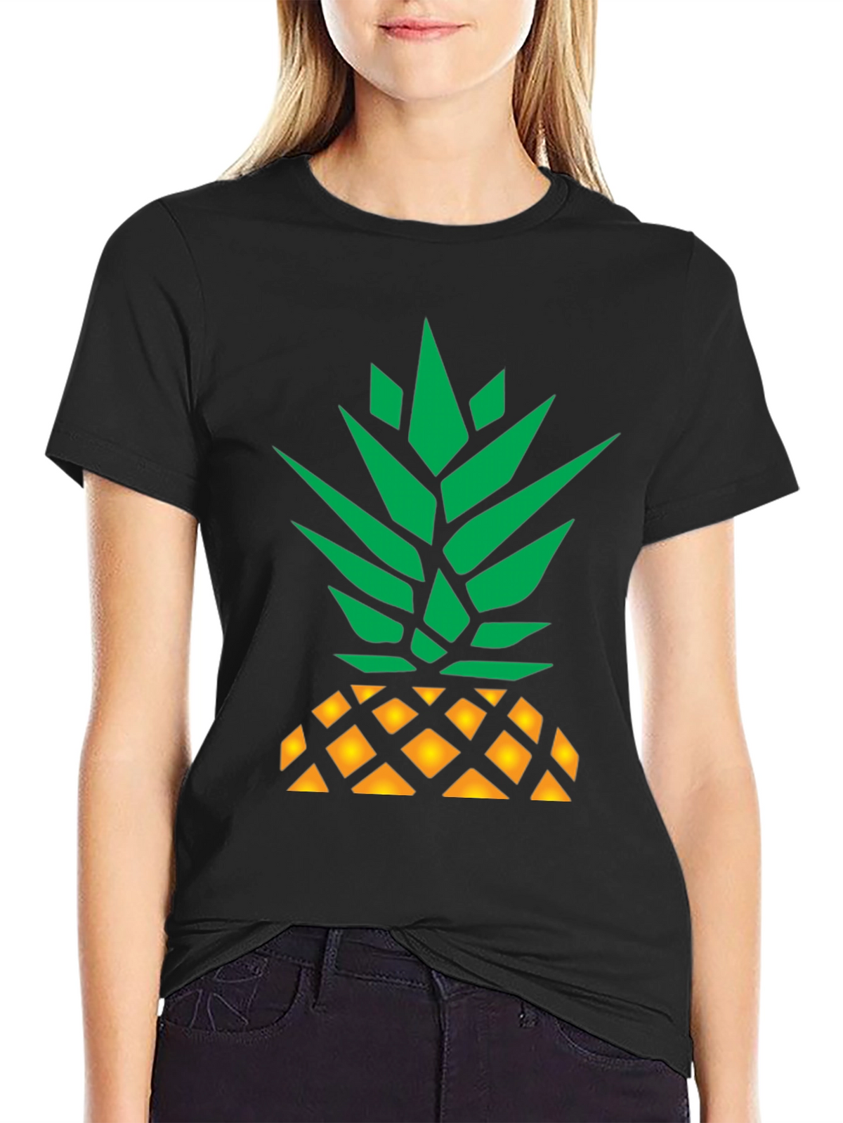 Pineapple Graphic T-Shirt - Funky Fruit Design