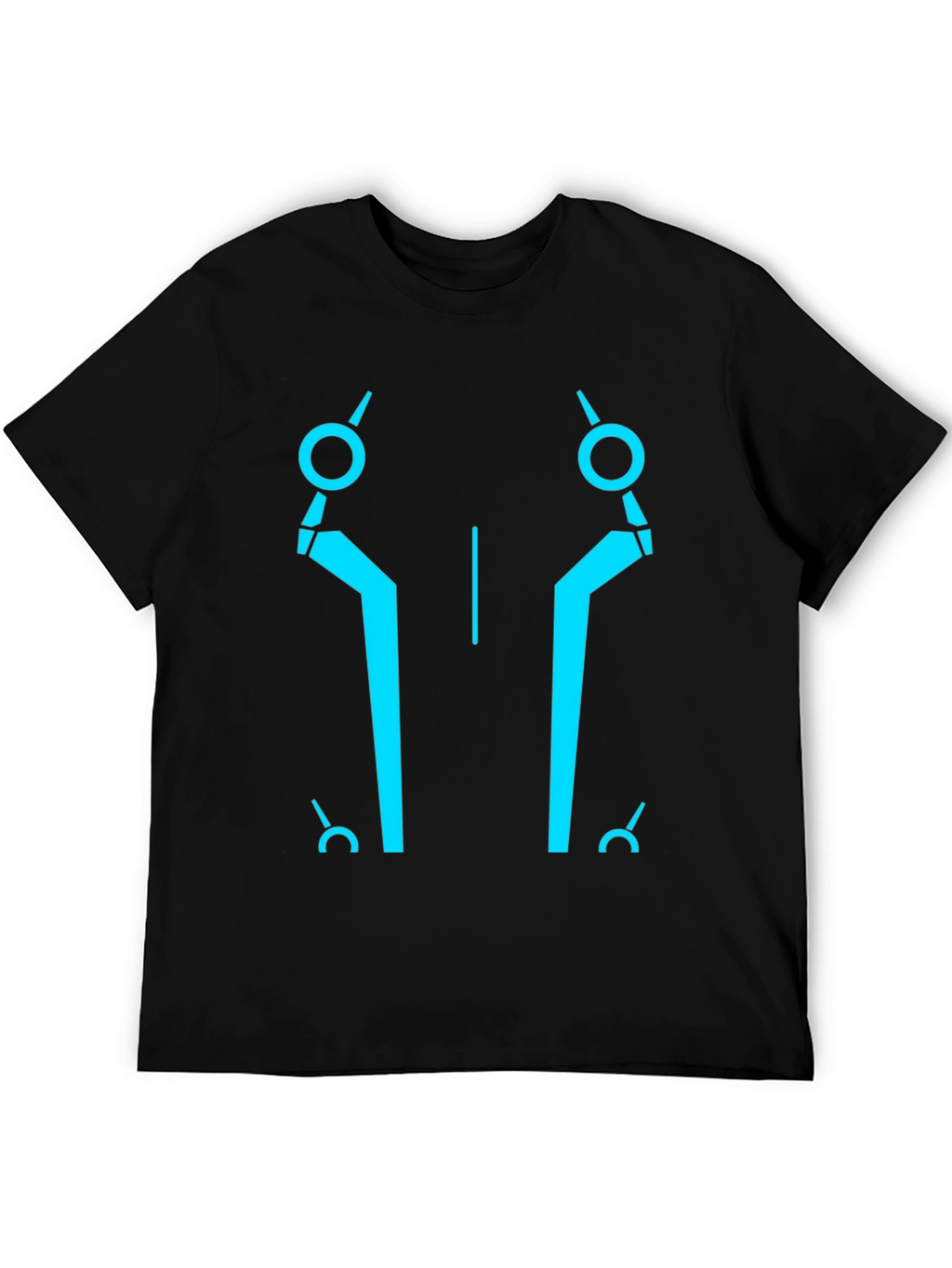 Tron Inspired Graphic Tee - Black