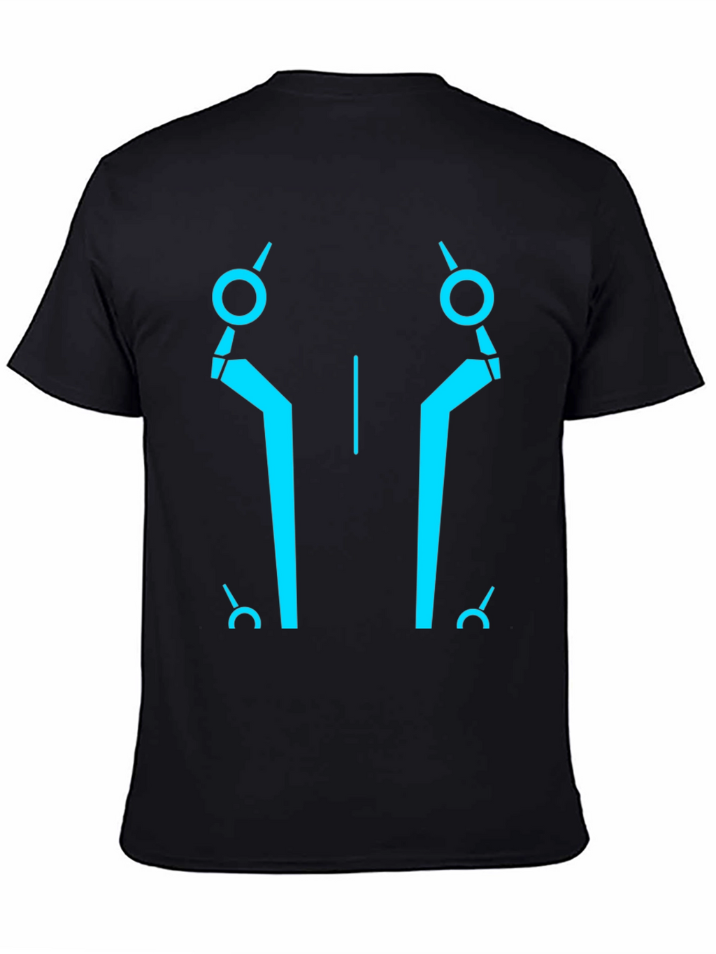 Tron Inspired Graphic Tee - Black