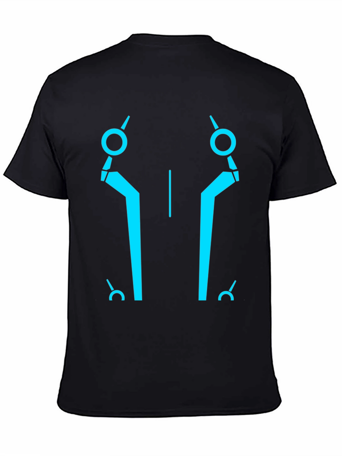 Tron Inspired Graphic Tee - Black