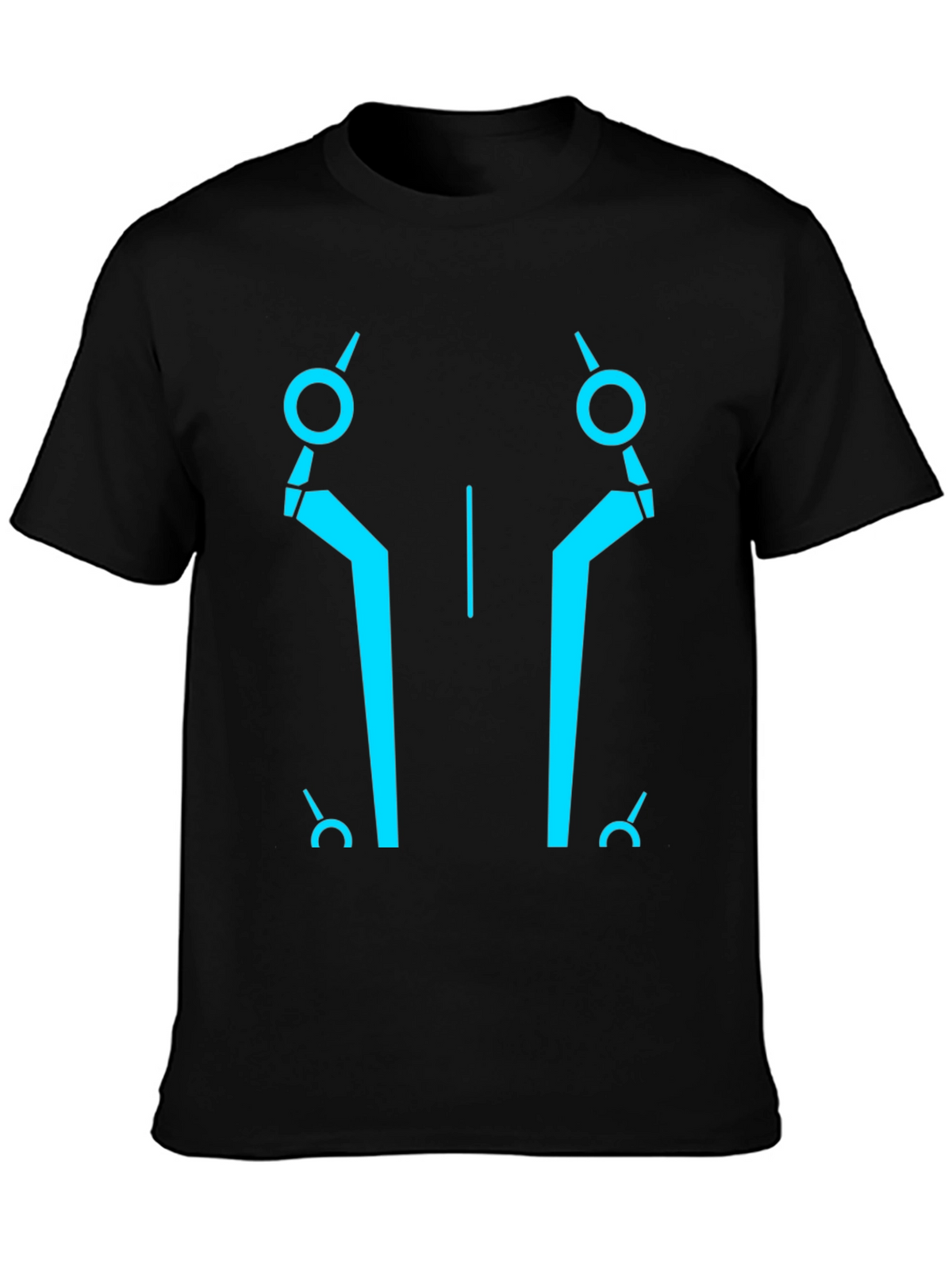 Tron Inspired Graphic Tee - Black