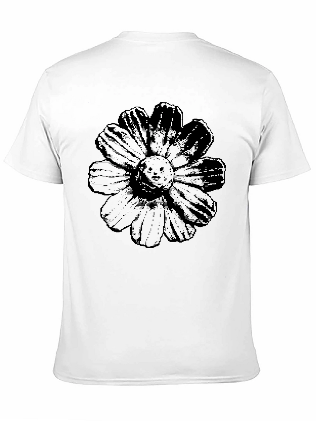 Black Floral Graphic Tee - Unique Statement Shirt