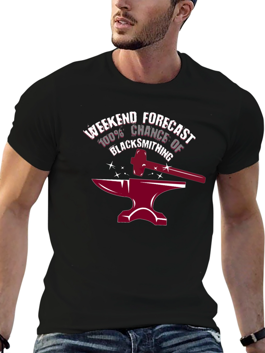 Blacksmithing Weekend Forecast T-Shirt