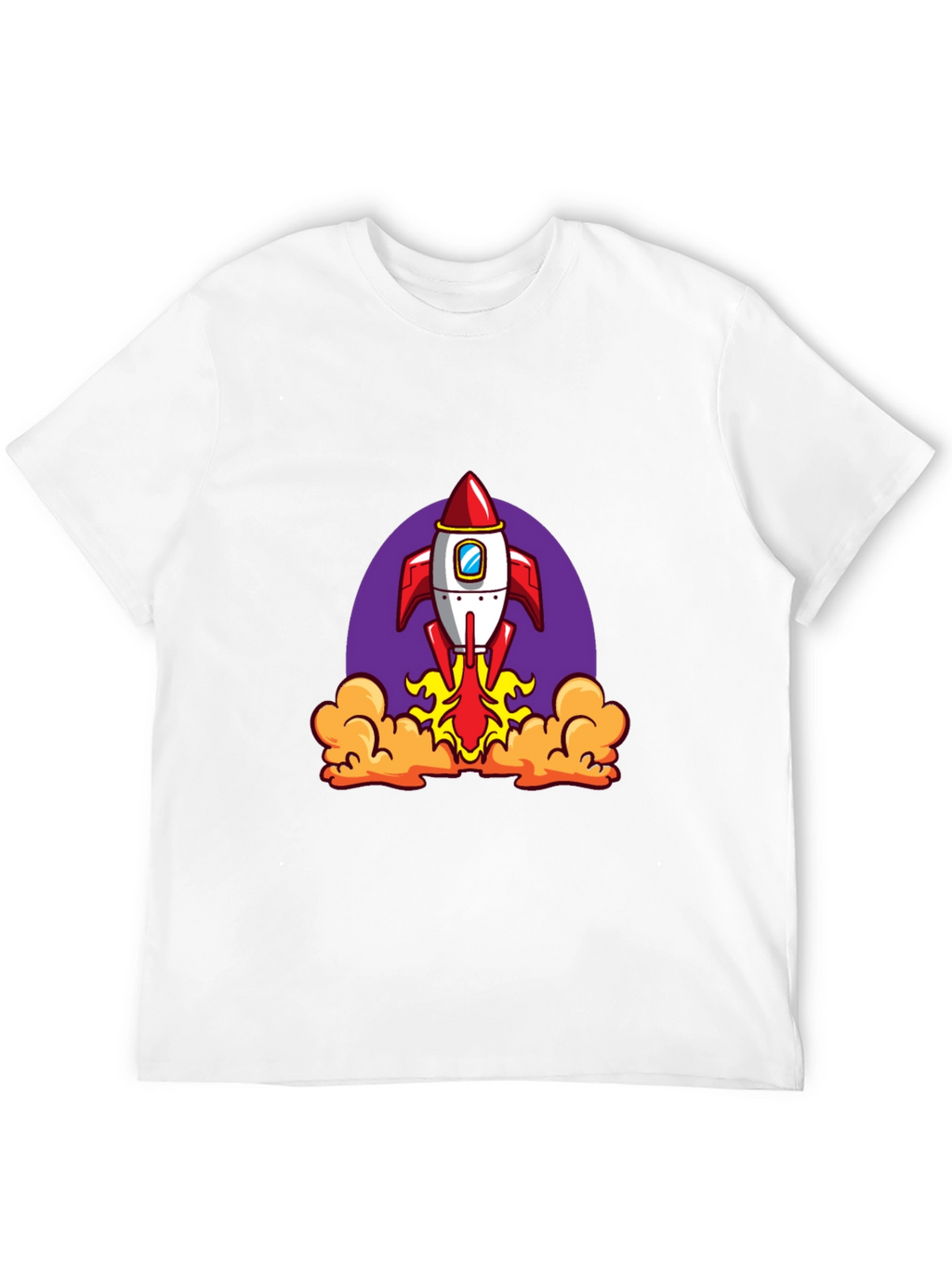 Rocket Launch Black Graphic Tee