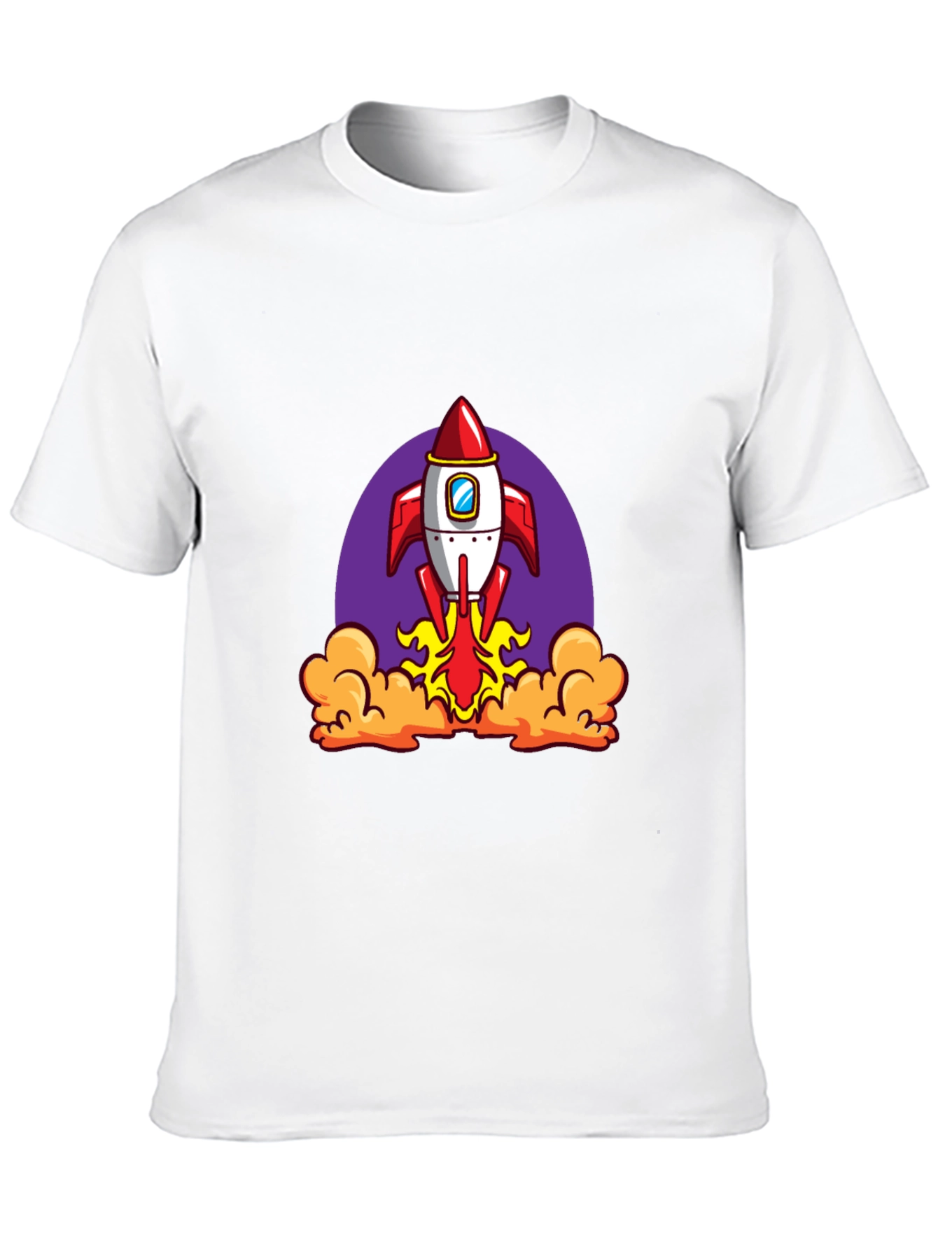 Rocket Launch Black Graphic Tee