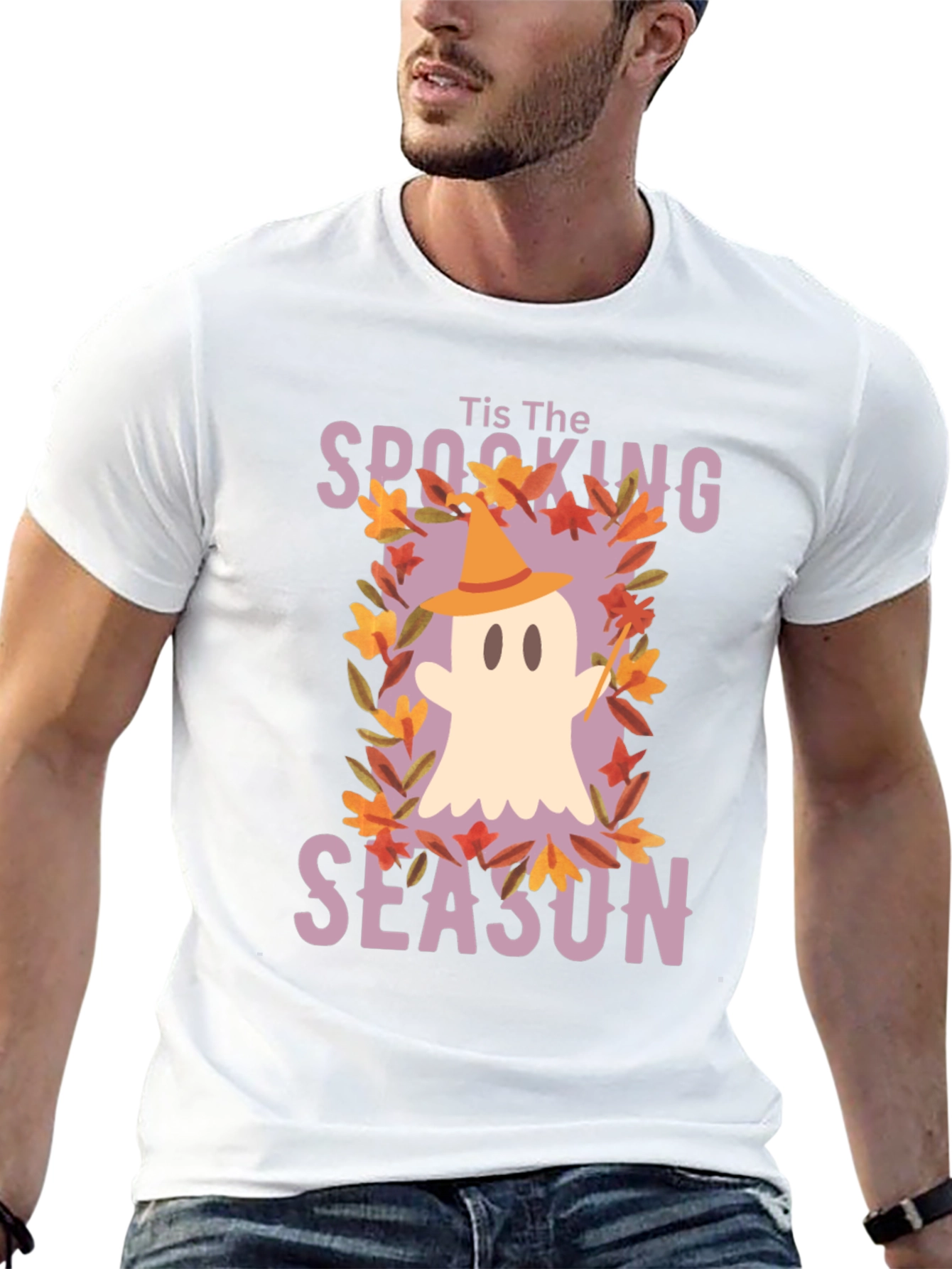 Spooking Season Ghost T-Shirt - Halloween Tee