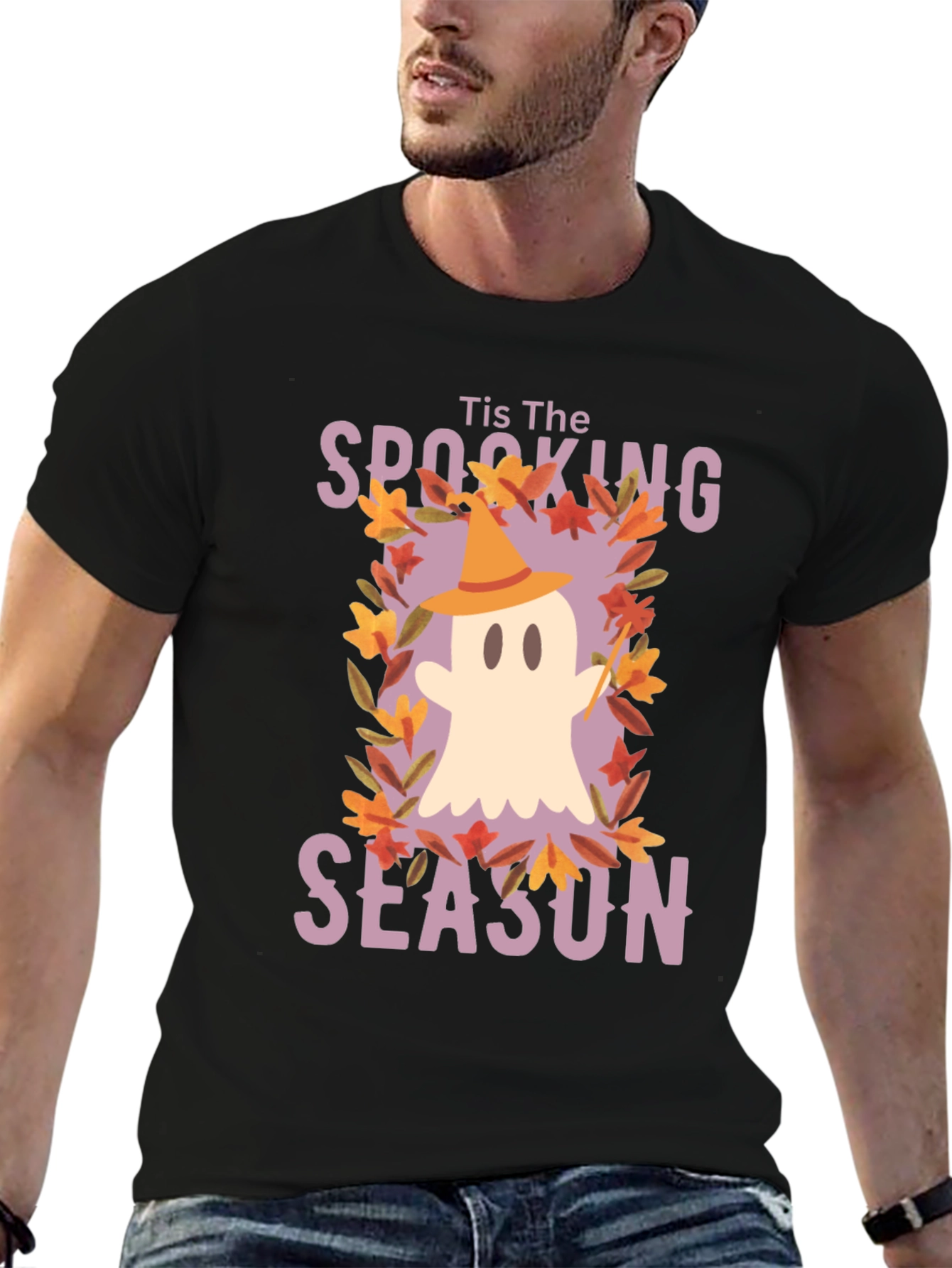 Spooking Season Ghost T-Shirt - Halloween Tee
