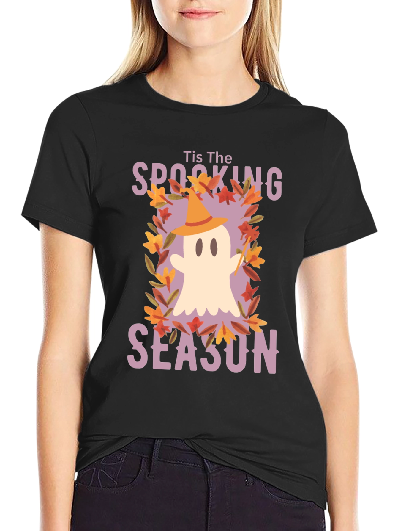 Spooking Season Ghost T-Shirt - Halloween Tee