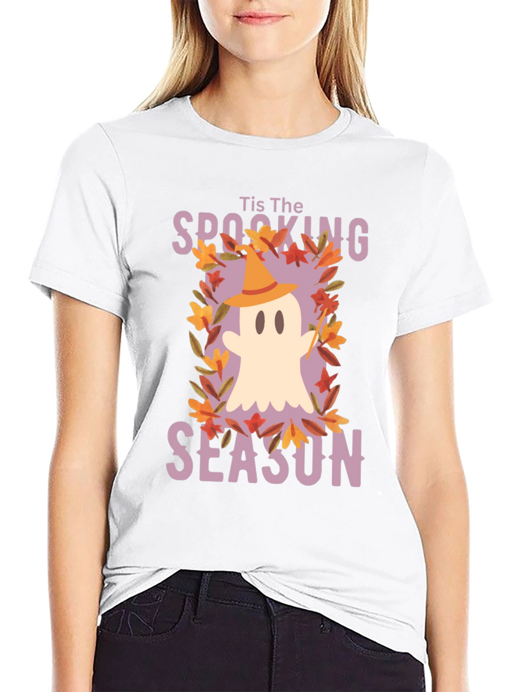 Spooking Season Ghost T-Shirt - Halloween Tee