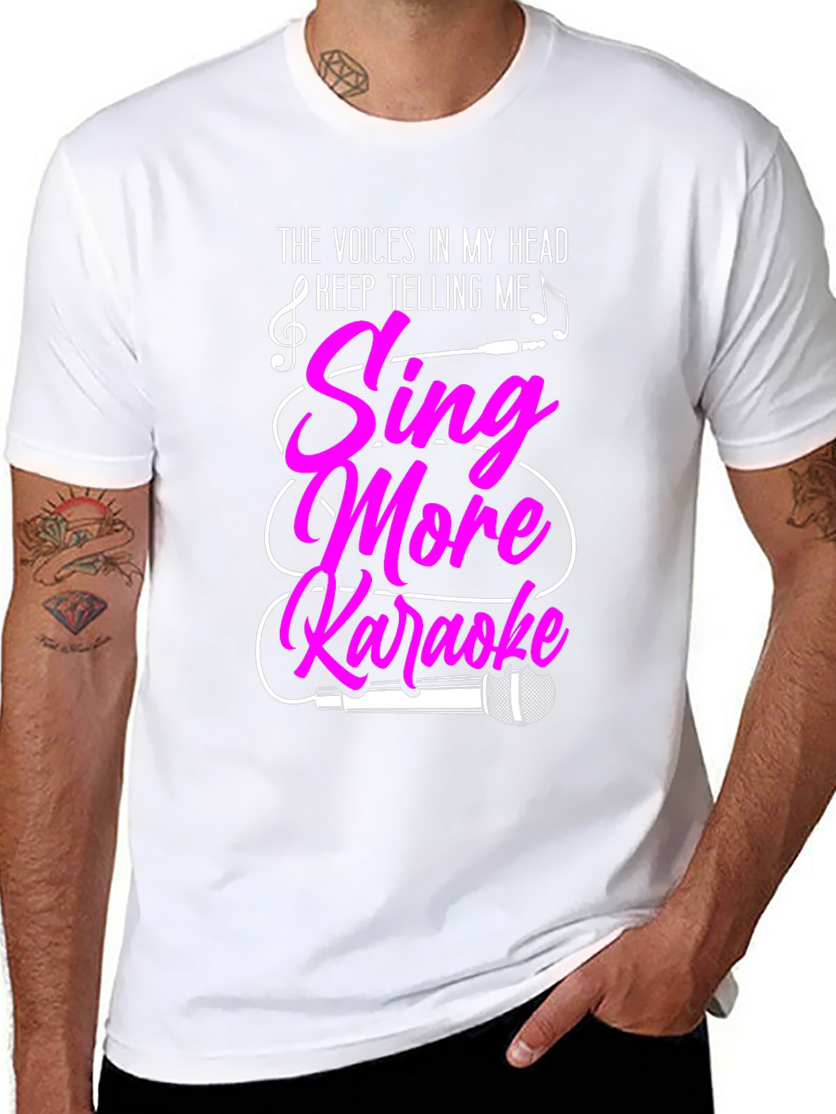 Sing More Karaoke Graphic T-Shirt