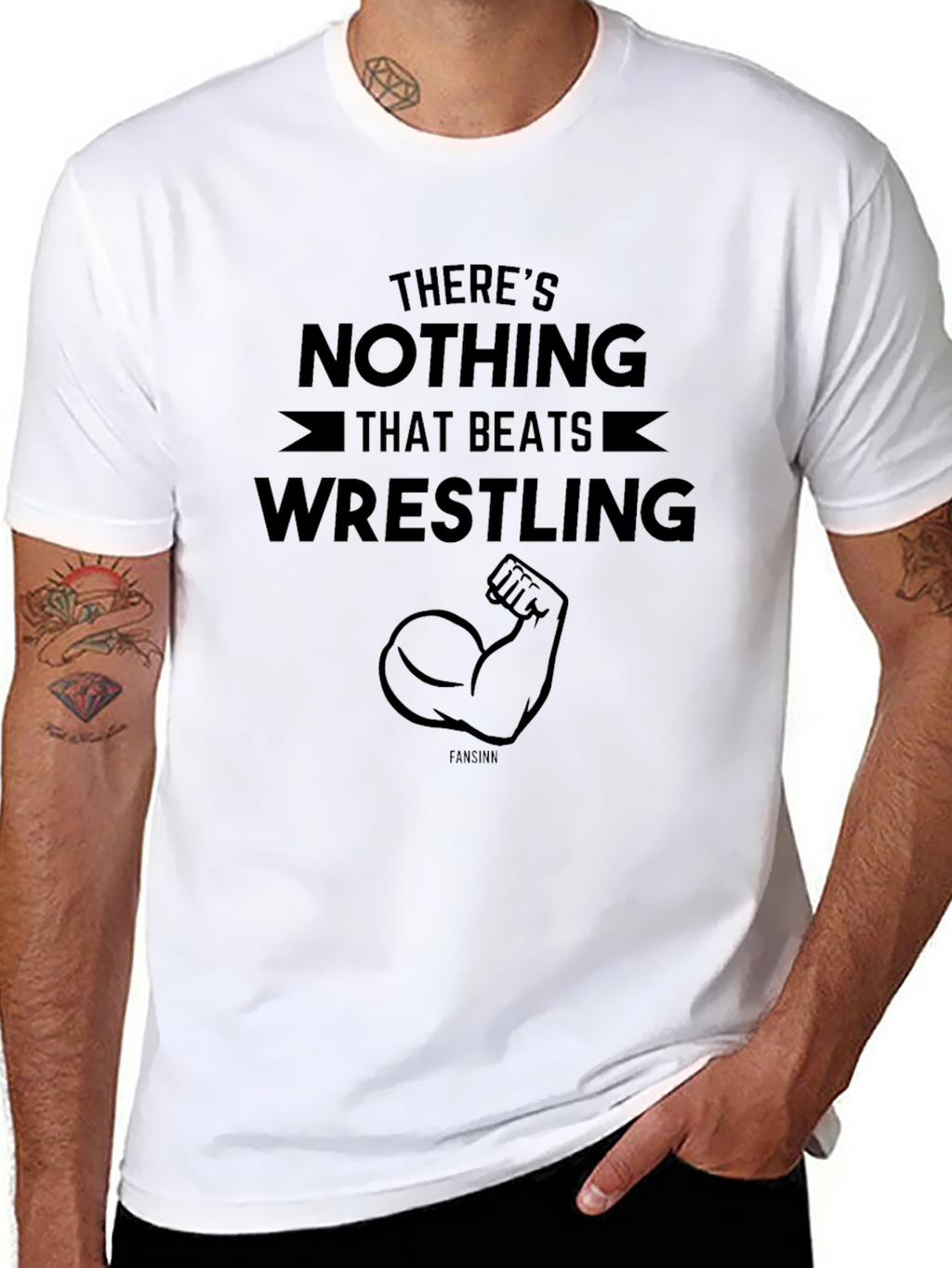 Wrestling T-Shirt - Nothing Beats Wrestling Graphic Tee