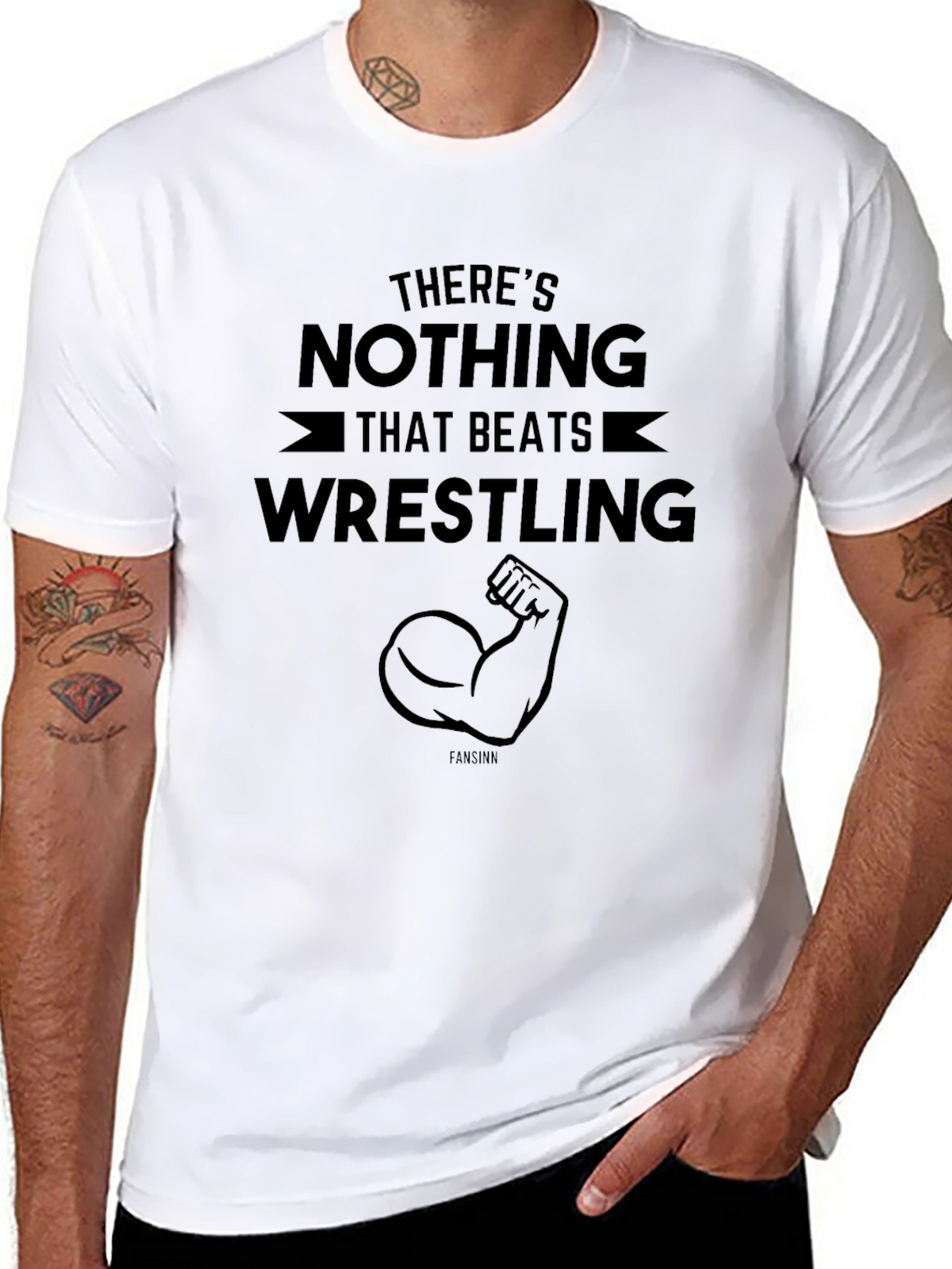 Wrestling T-Shirt - Nothing Beats Wrestling Graphic Tee