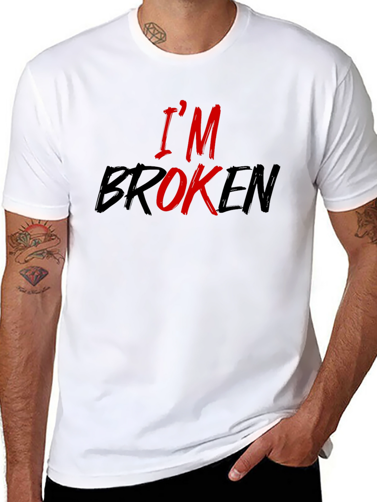 Im Broken Graphic Tee - Menswear