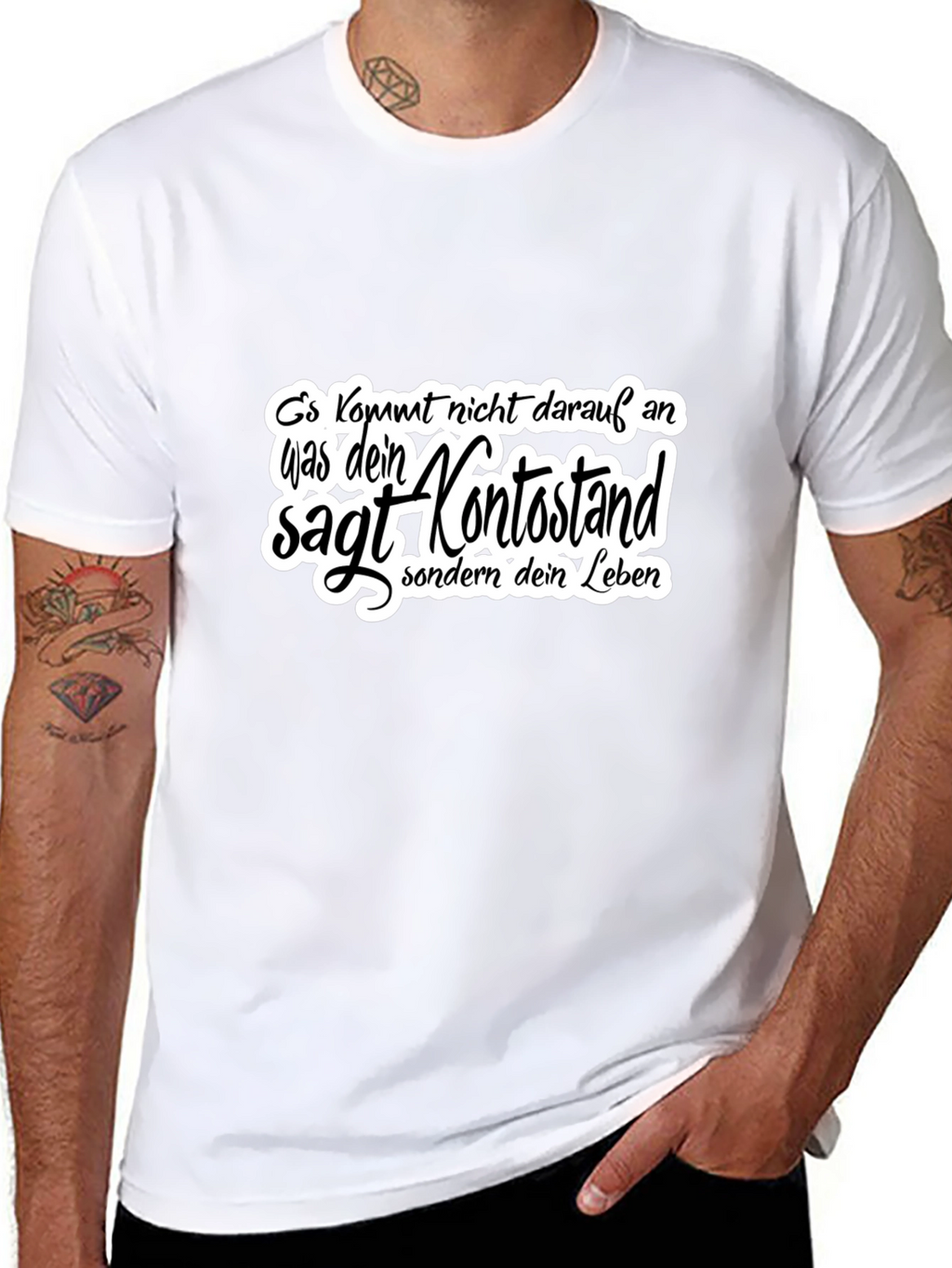 Black T-Shirt with German Quote