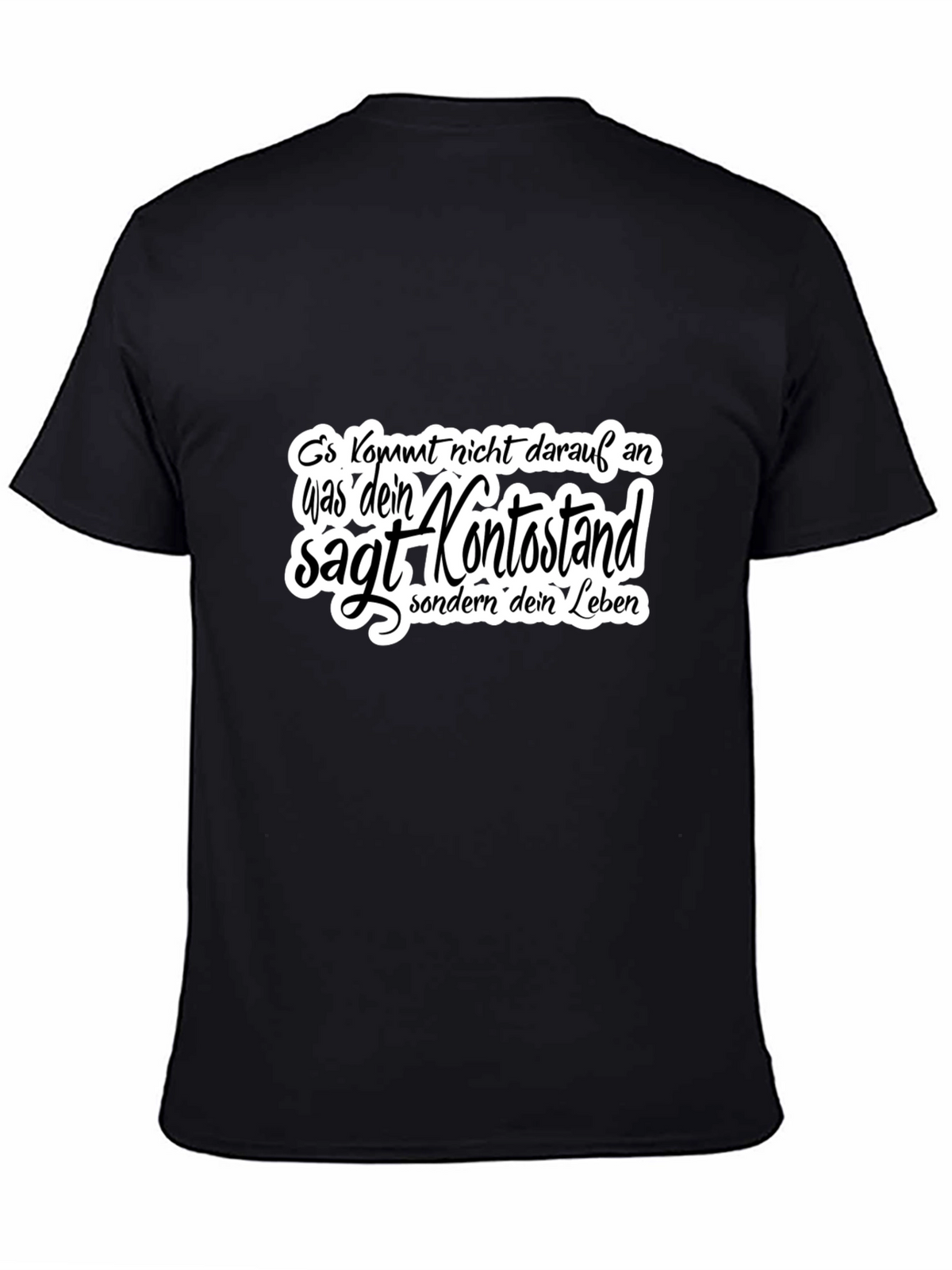 Black T-Shirt with German Quote