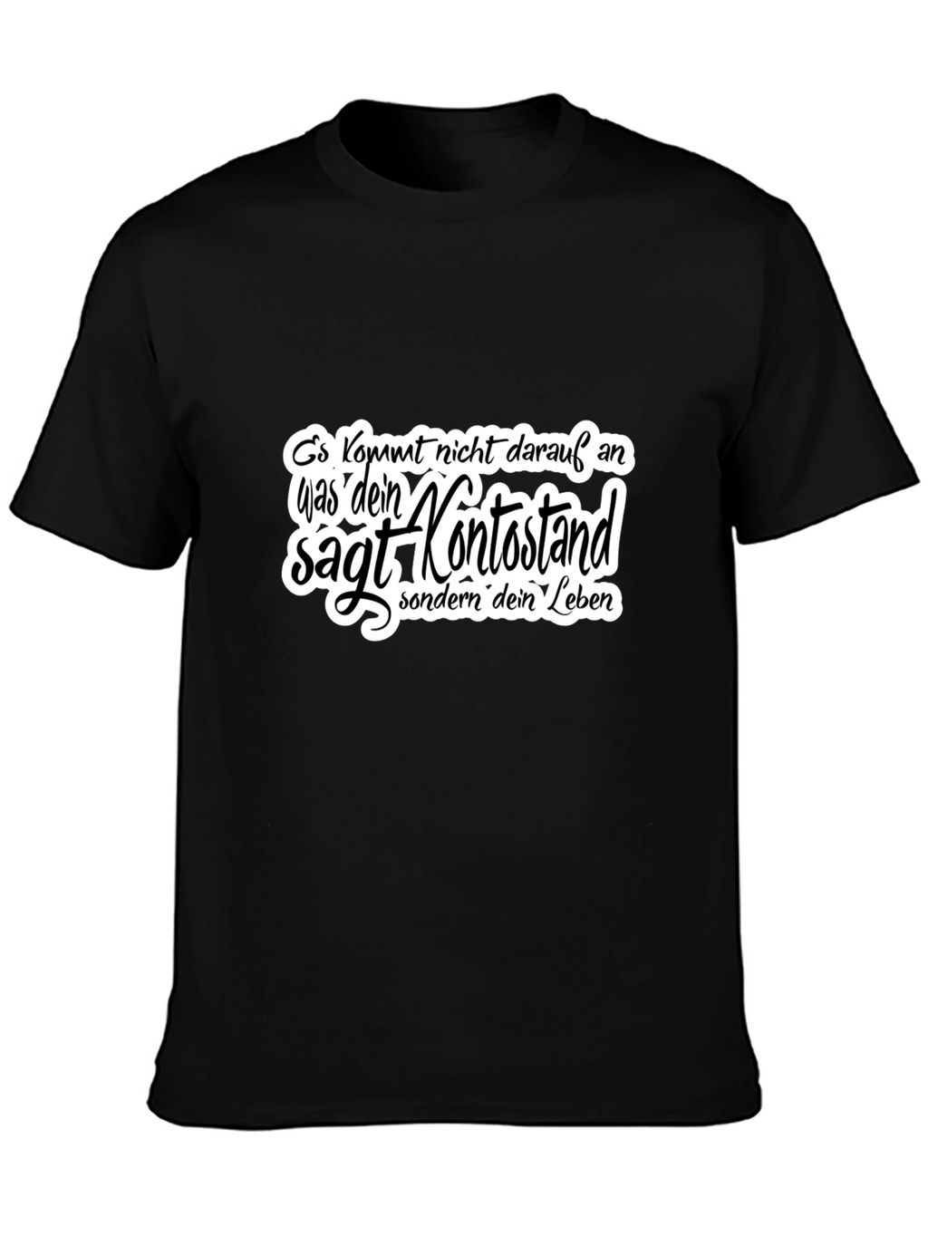 Black T-Shirt with German Quote