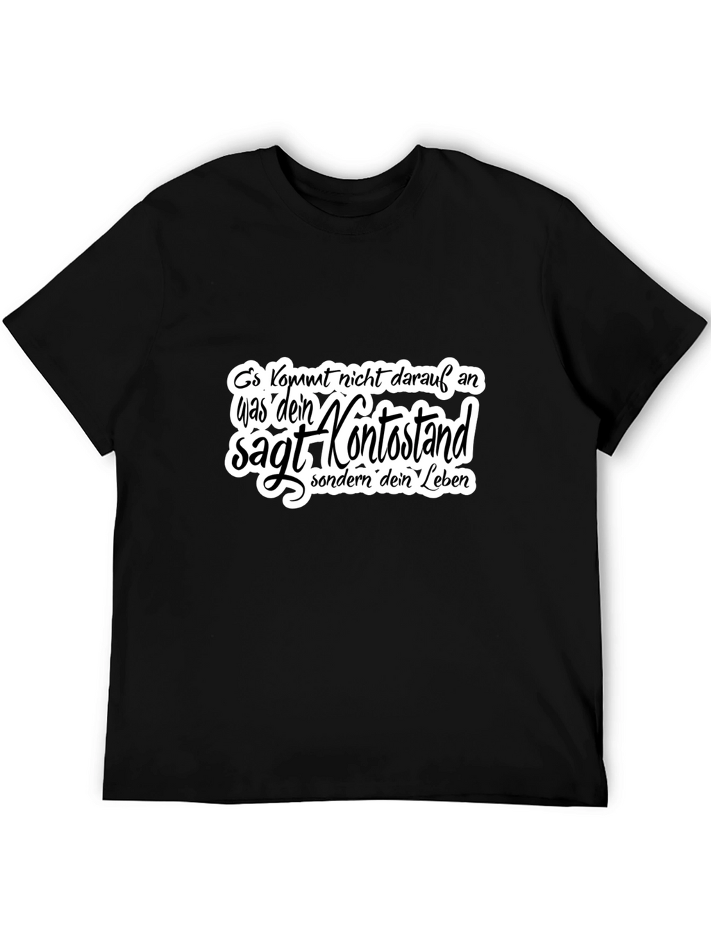 Black T-Shirt with German Quote